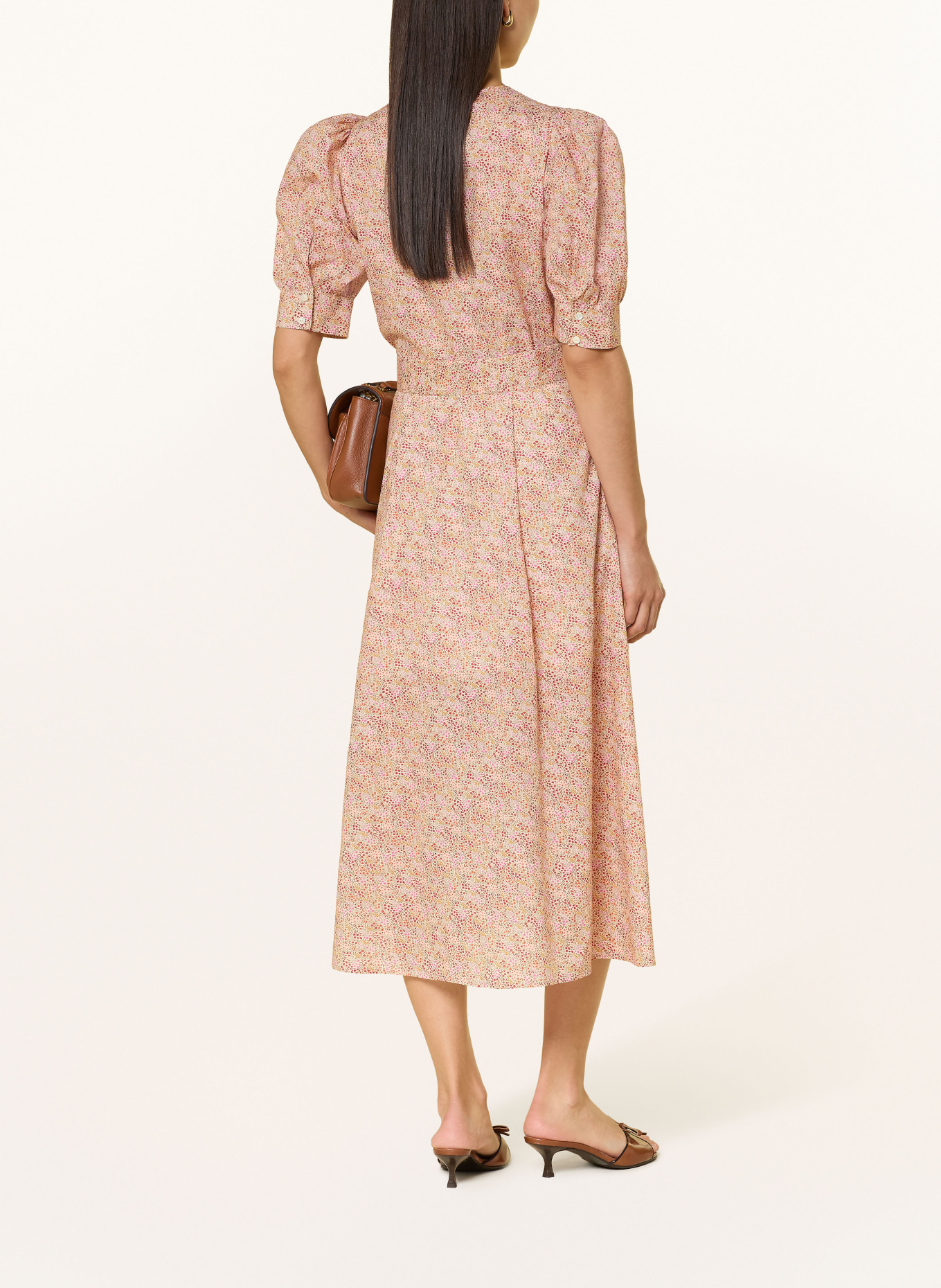 ROCKMACHERIN Sukienka TULIPA: ŁOSOSIOWY / MOCNORÓŻOWY / CZERWONY