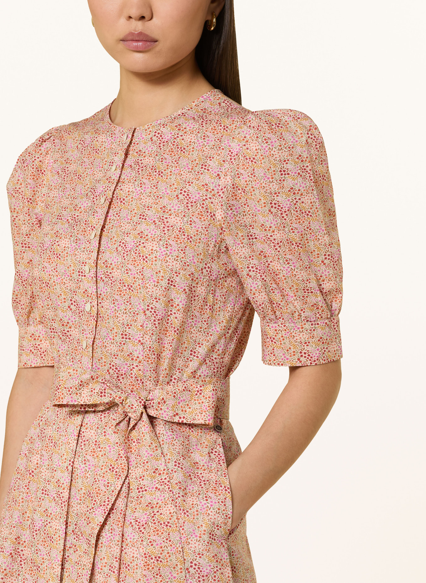 ROCKMACHERIN Sukienka TULIPA: ŁOSOSIOWY / MOCNORÓŻOWY / CZERWONY