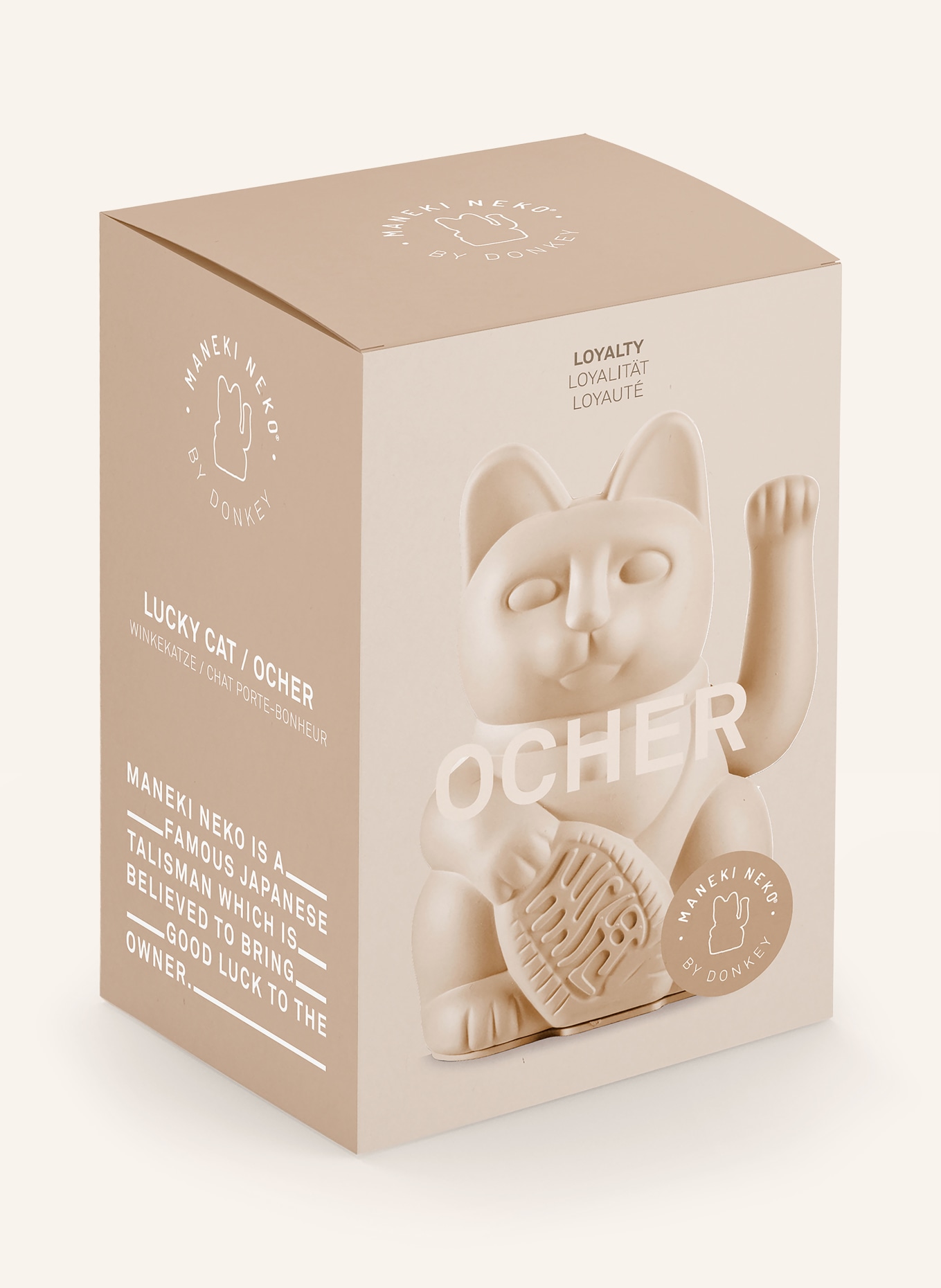 DONKEY Dekofigur LUCKY CAT: WEISS