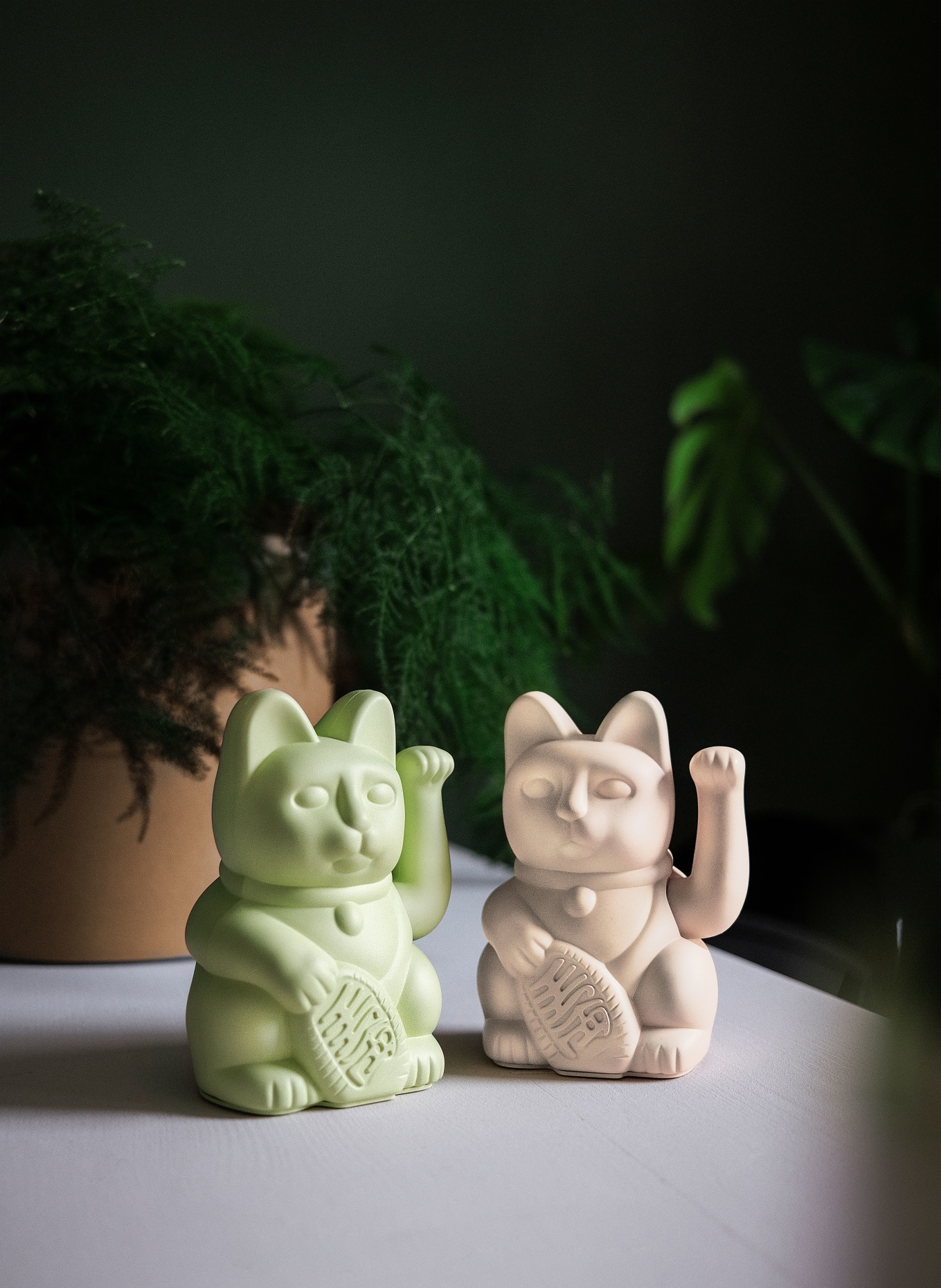 DONKEY Dekofigur LUCKY CAT: WEISS