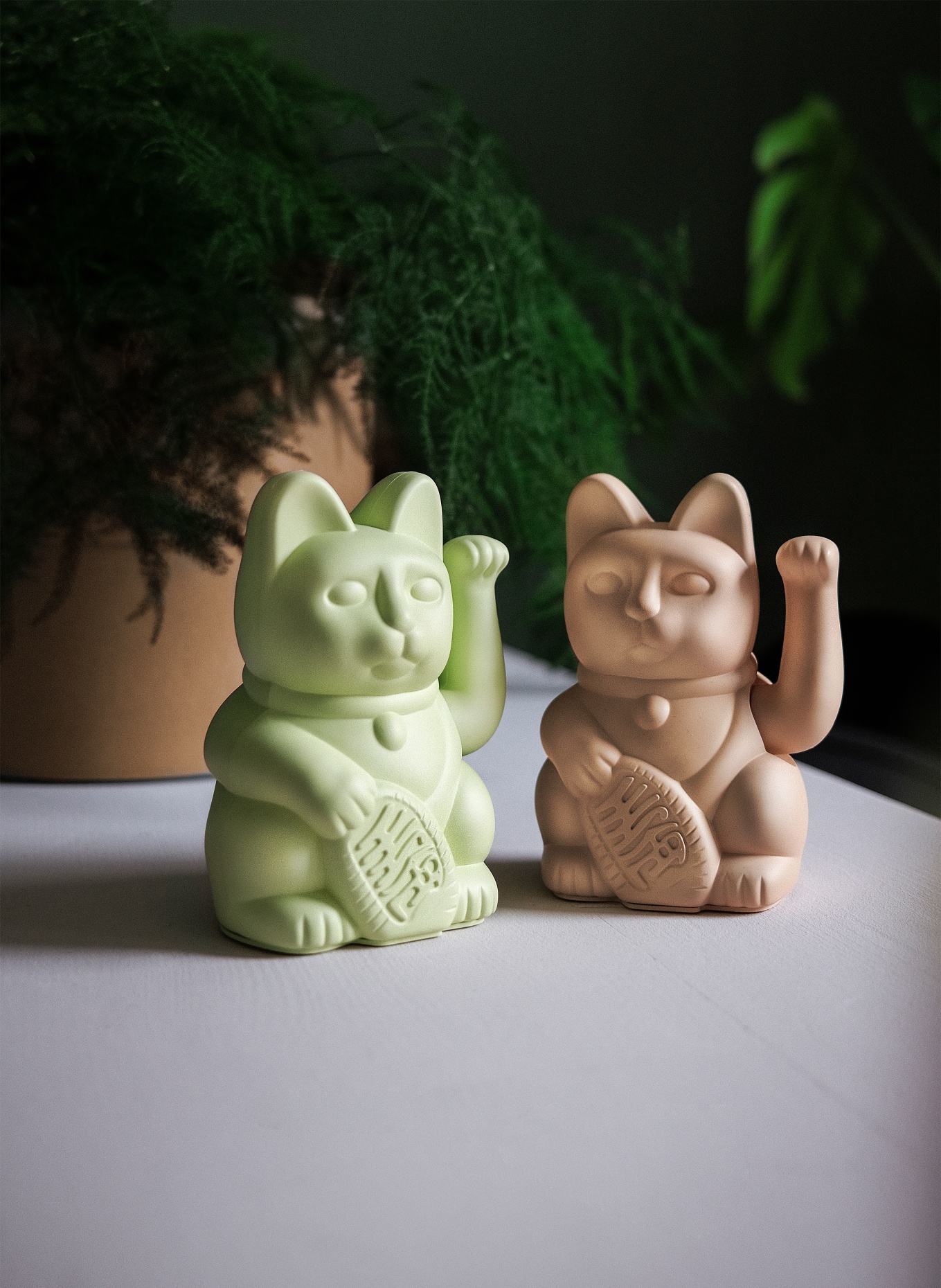 DONKEY Dekofigur LUCKY CAT: HELLGRÜN