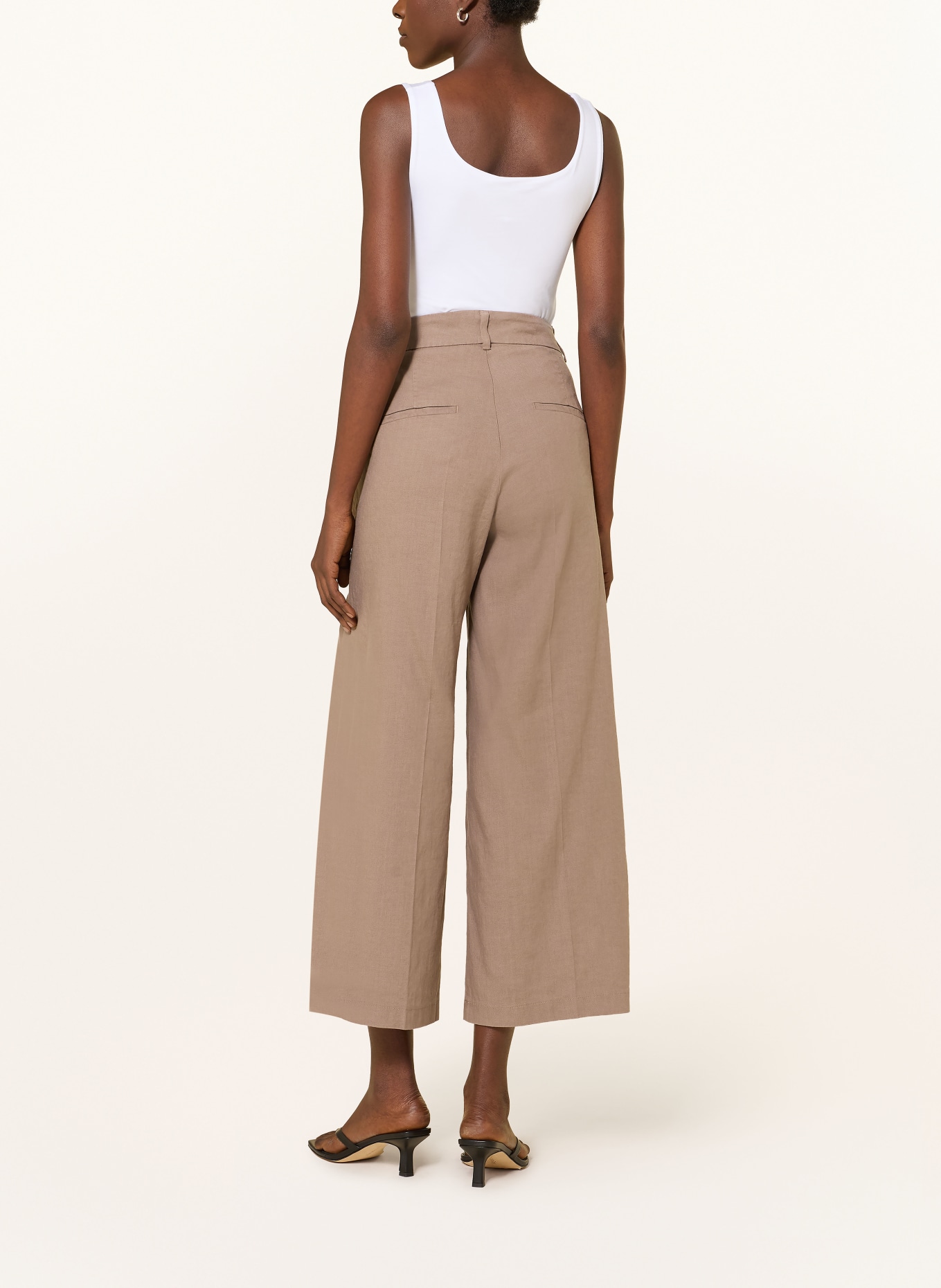 CAMBIO Culotte ANAIS mit Leinen: BRAUN