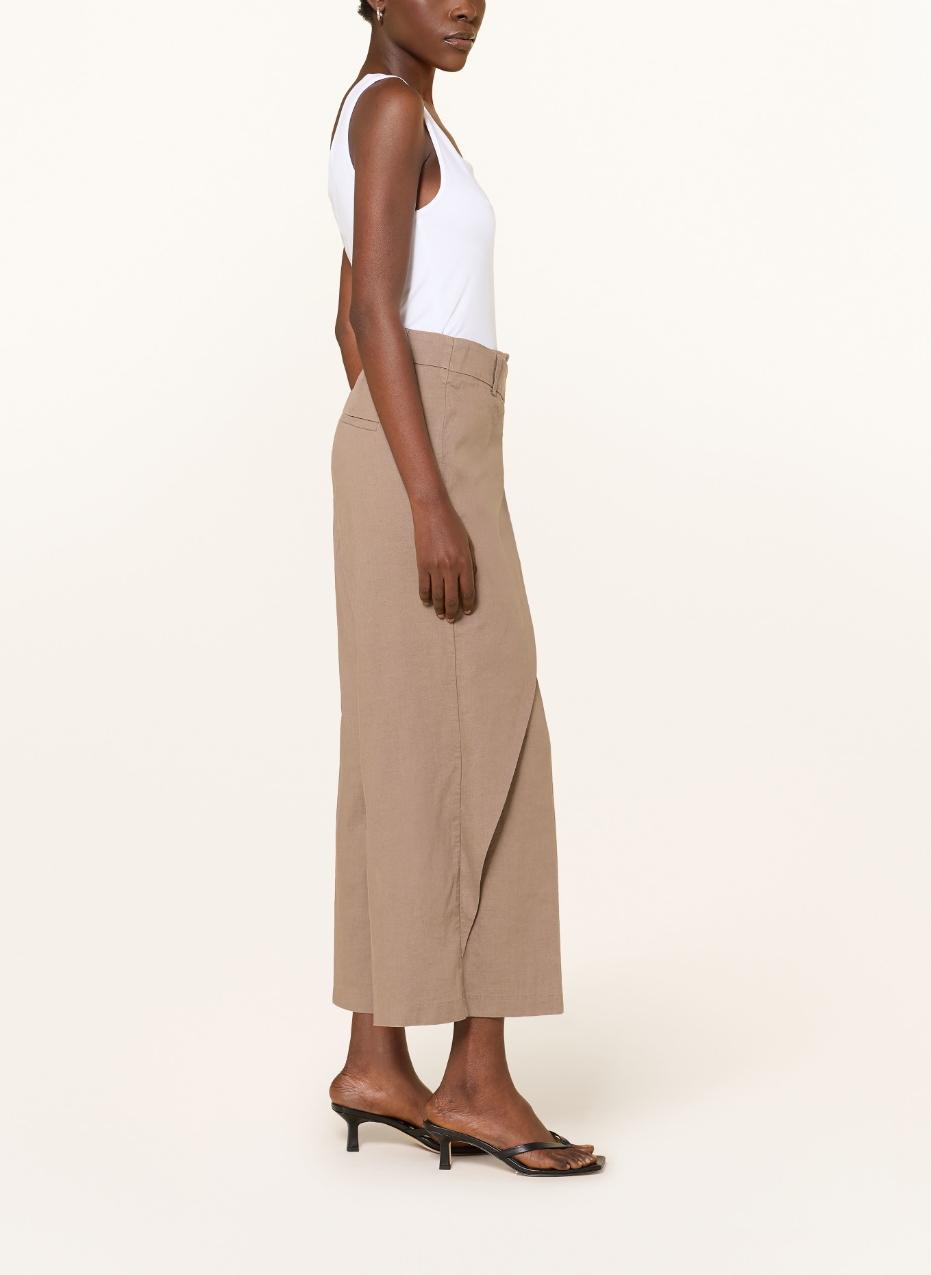 CAMBIO Culotte ANAIS mit Leinen: BRAUN