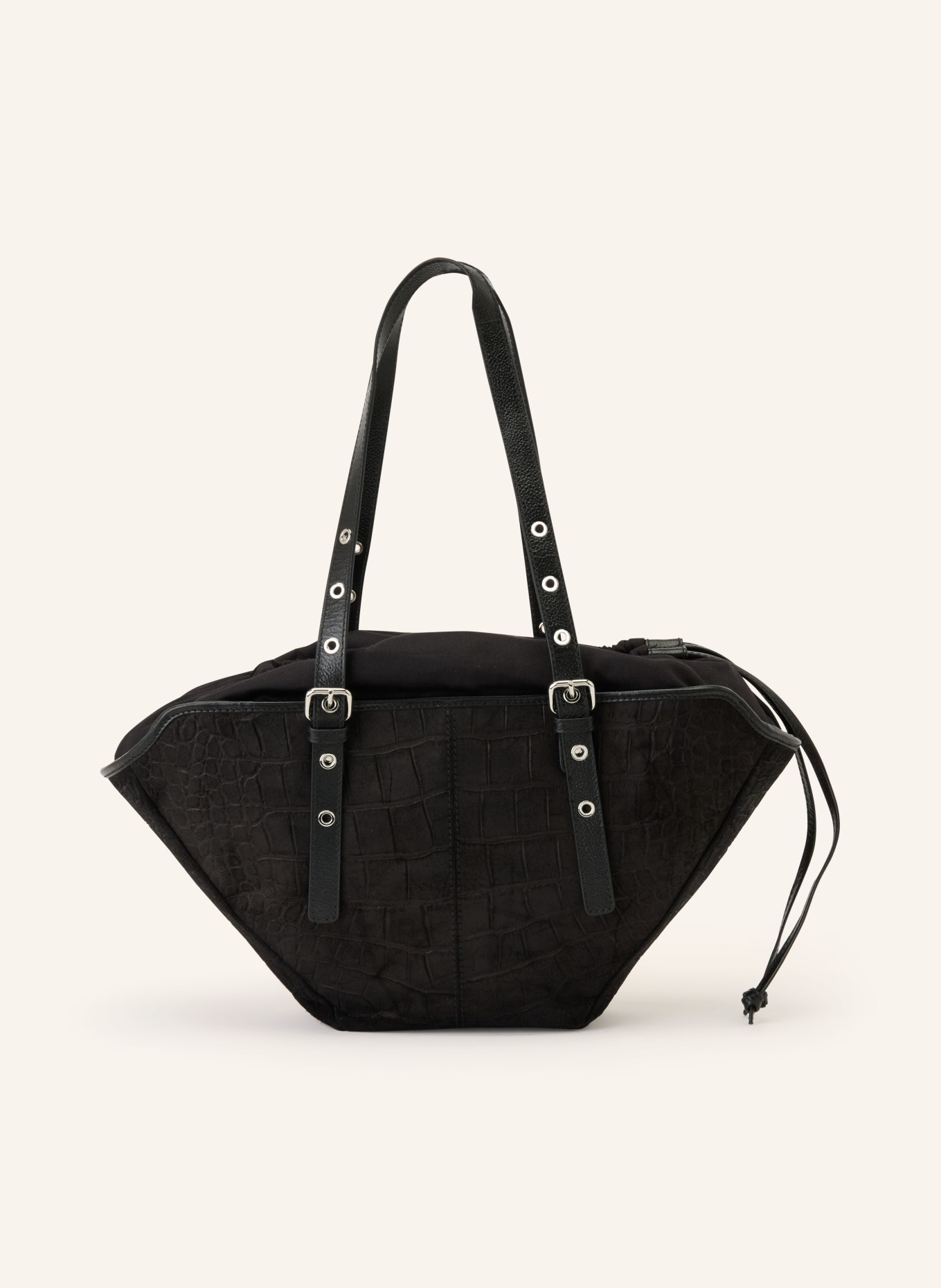 NÚNOO Beuteltasche NORA SCALE SMALL: SCHWARZ