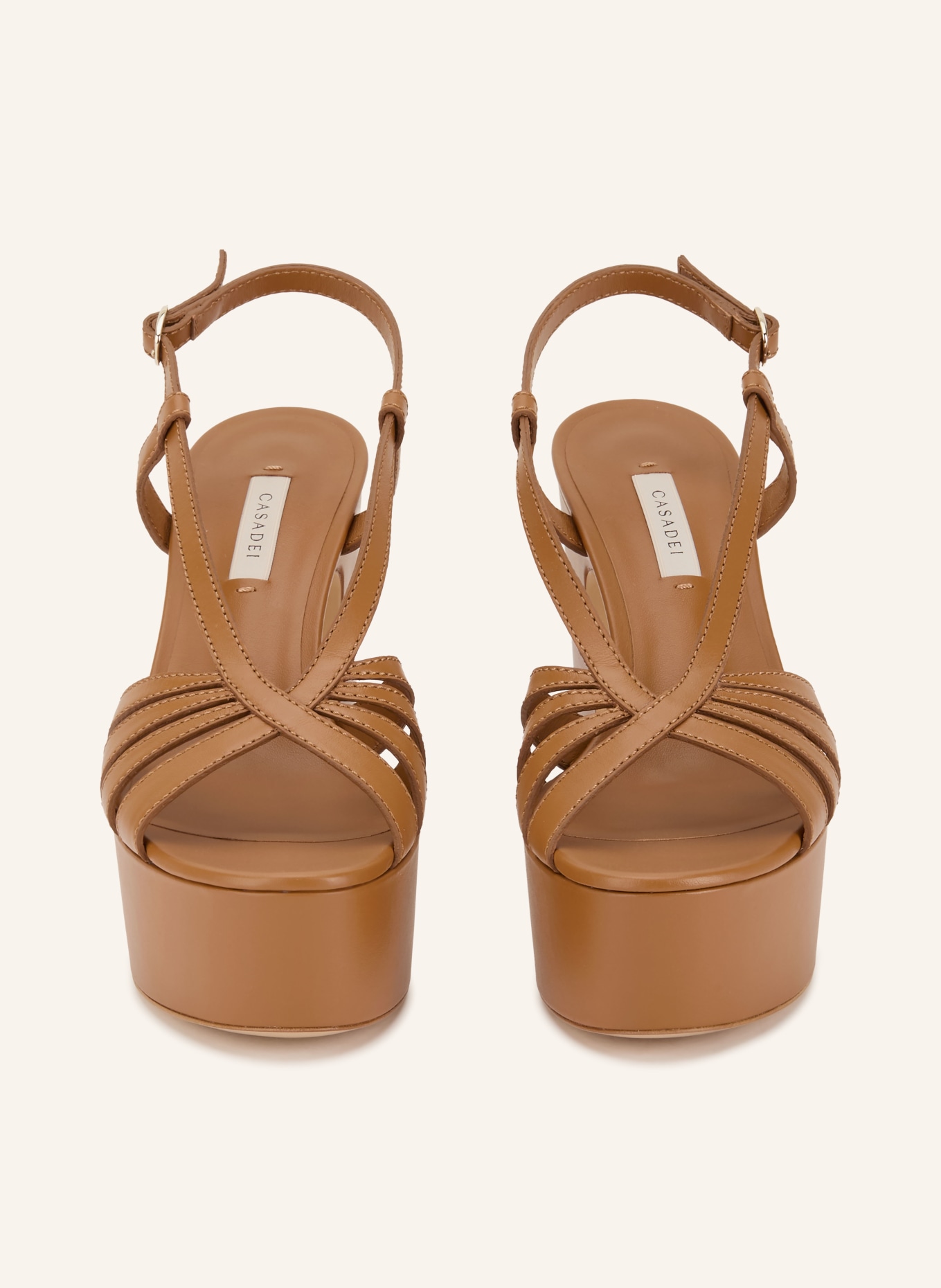 CASADEI Sandałki na platformie ISA ELSA: KONIAKOWY