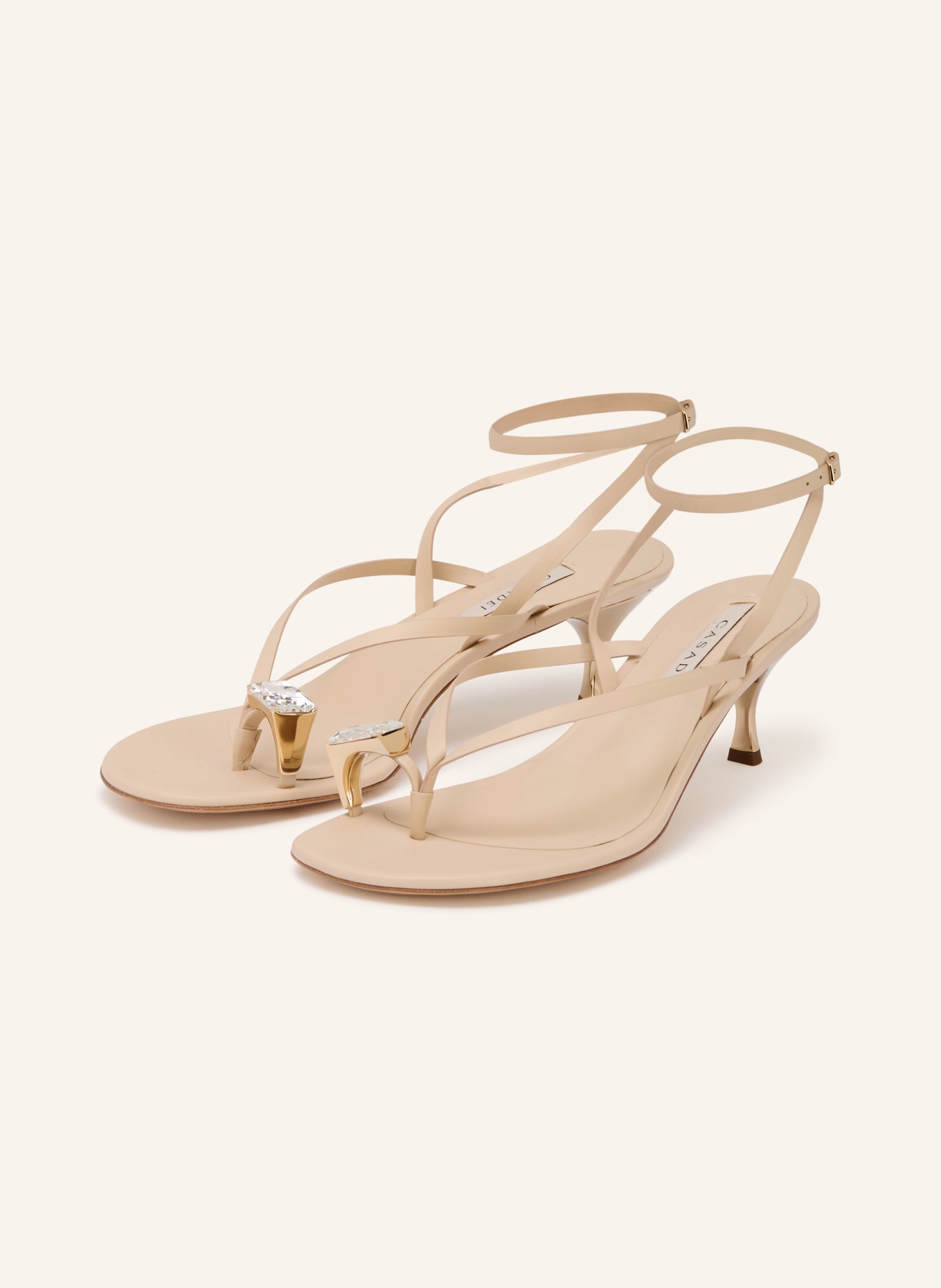 CASADEI Vingertussenhouders JULIA met sierstenen: ROSÉ