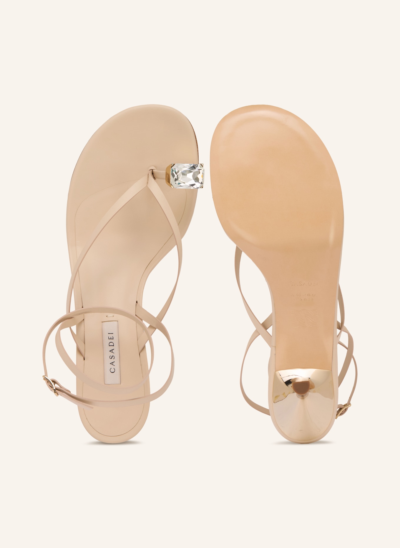 CASADEI Vingertussenhouders JULIA met sierstenen: ROSÉ