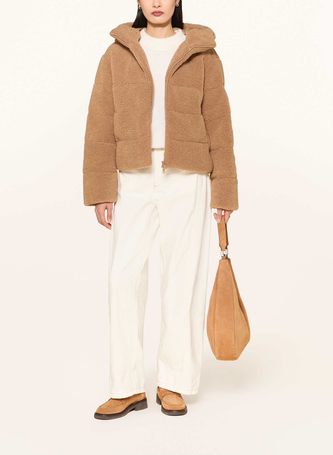 darling harbour Teddyjasje van gemengde materialen: CAMEL