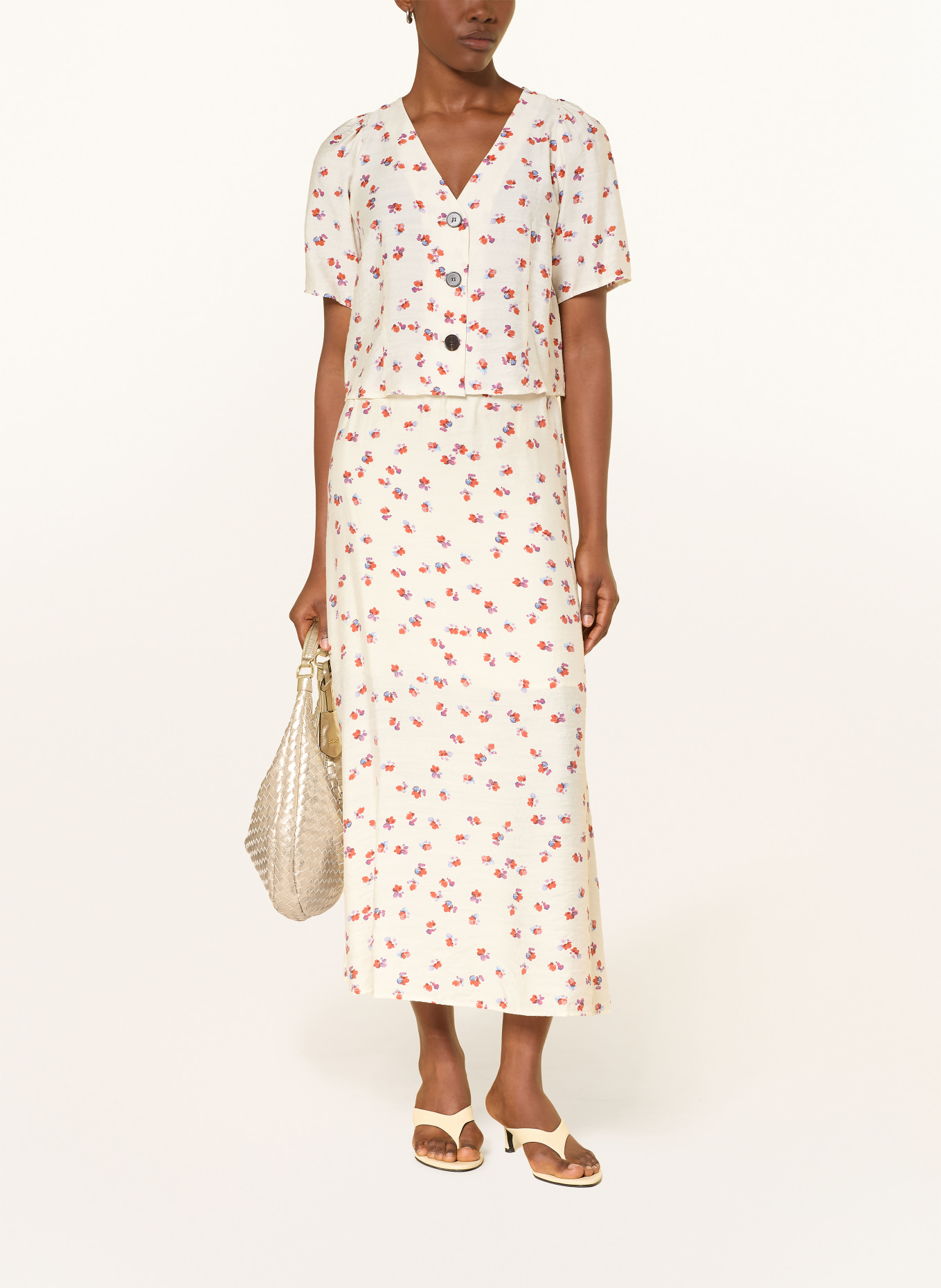 co'couture Sukně MARISCC: REŽNÁ / FIALOVÁ / TMAVĚ ČERVENÁ