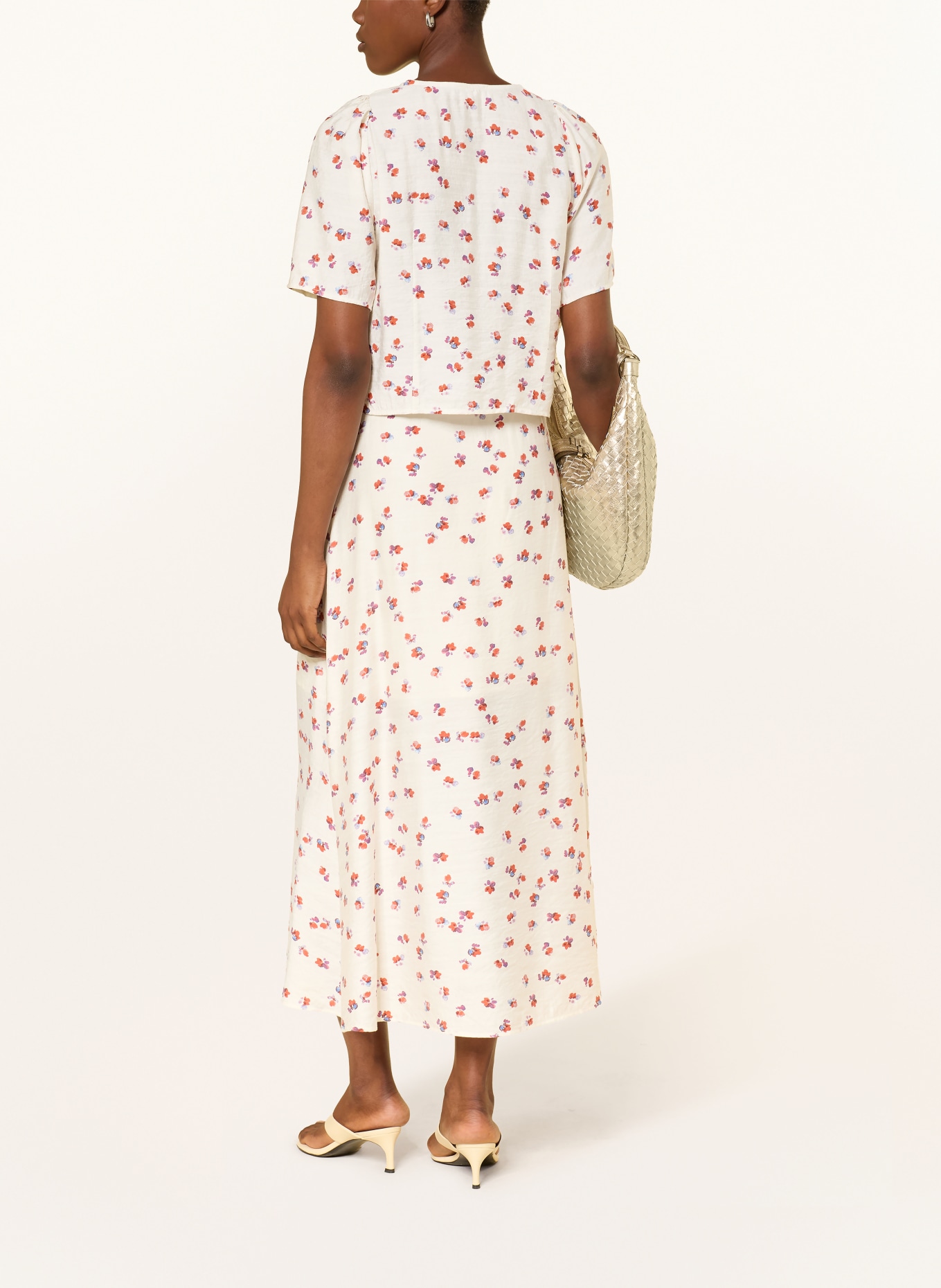 co'couture Sukně MARISCC: REŽNÁ / FIALOVÁ / TMAVĚ ČERVENÁ