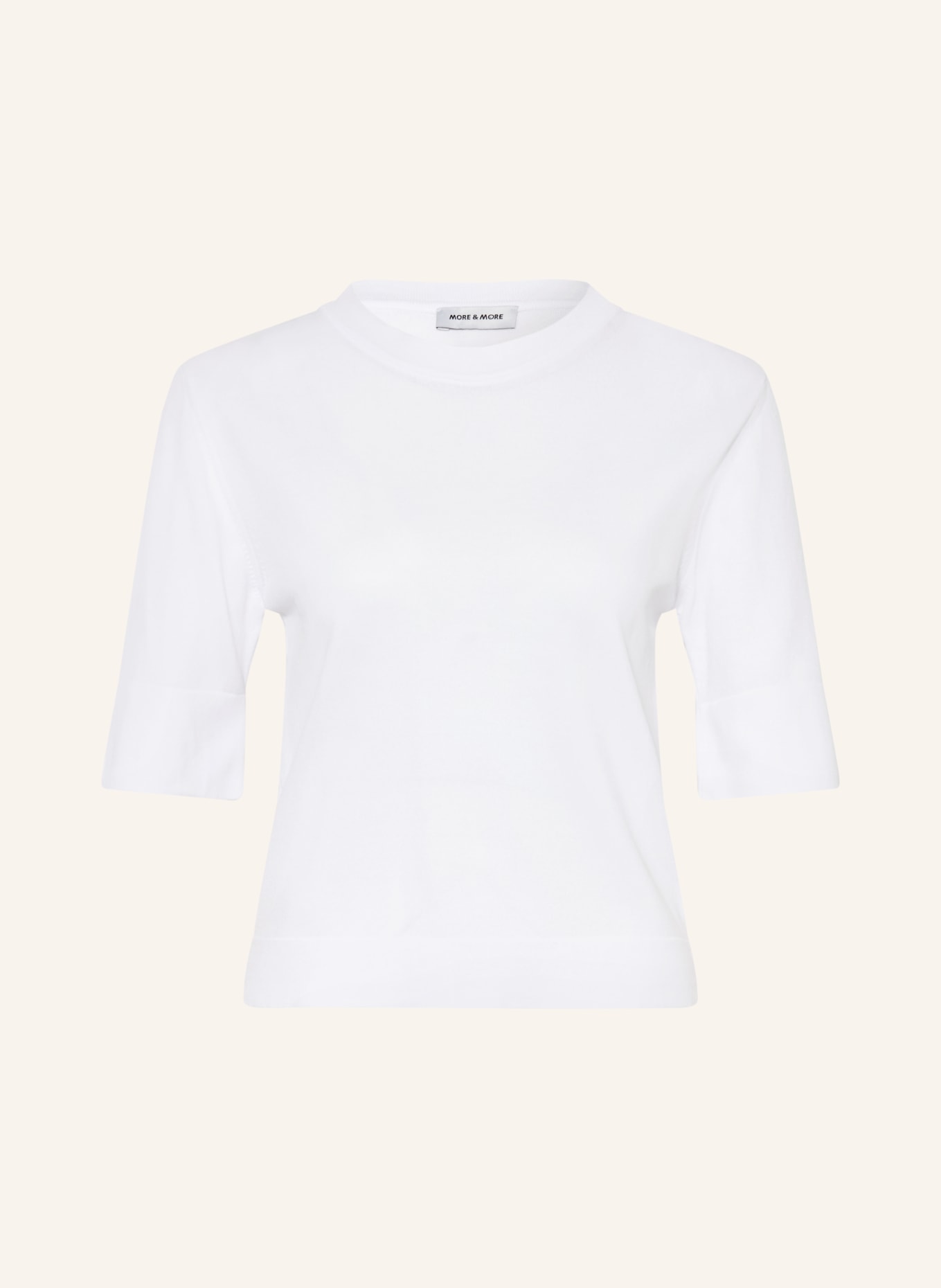 MORE & MORE Strickshirt: WEISS