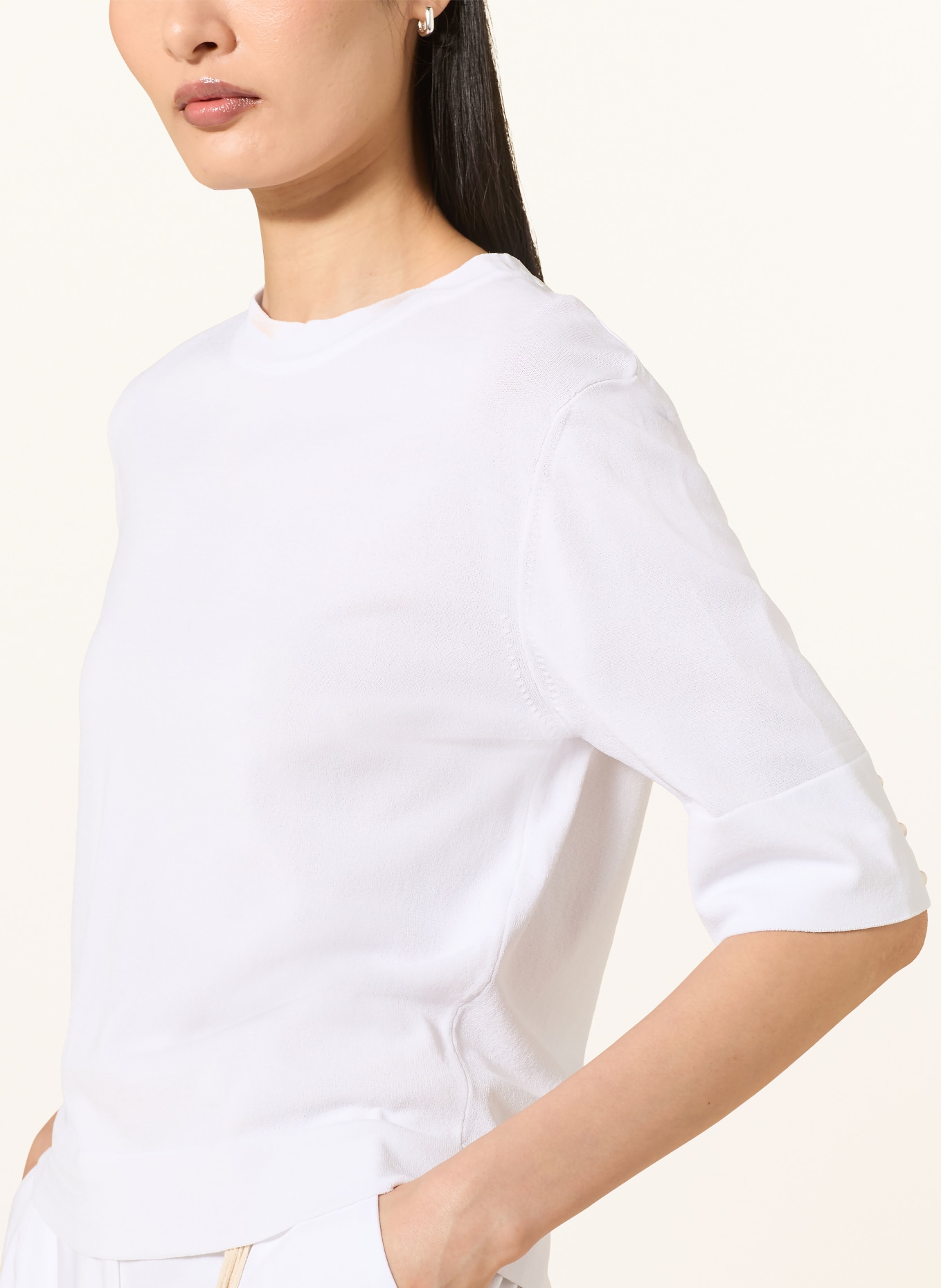 MORE & MORE Strickshirt: WEISS