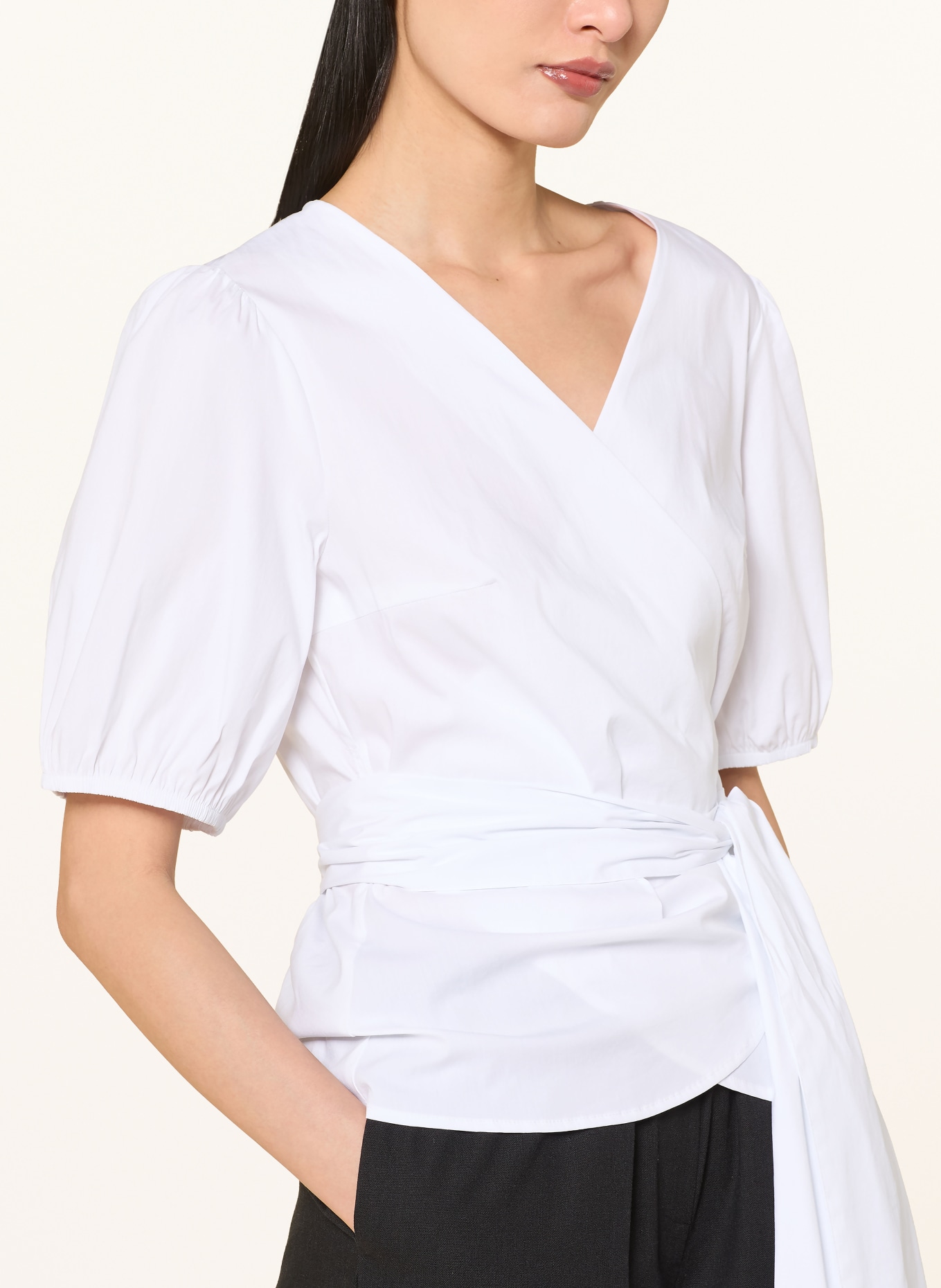 MORE & MORE Wikkelshirt: WIT