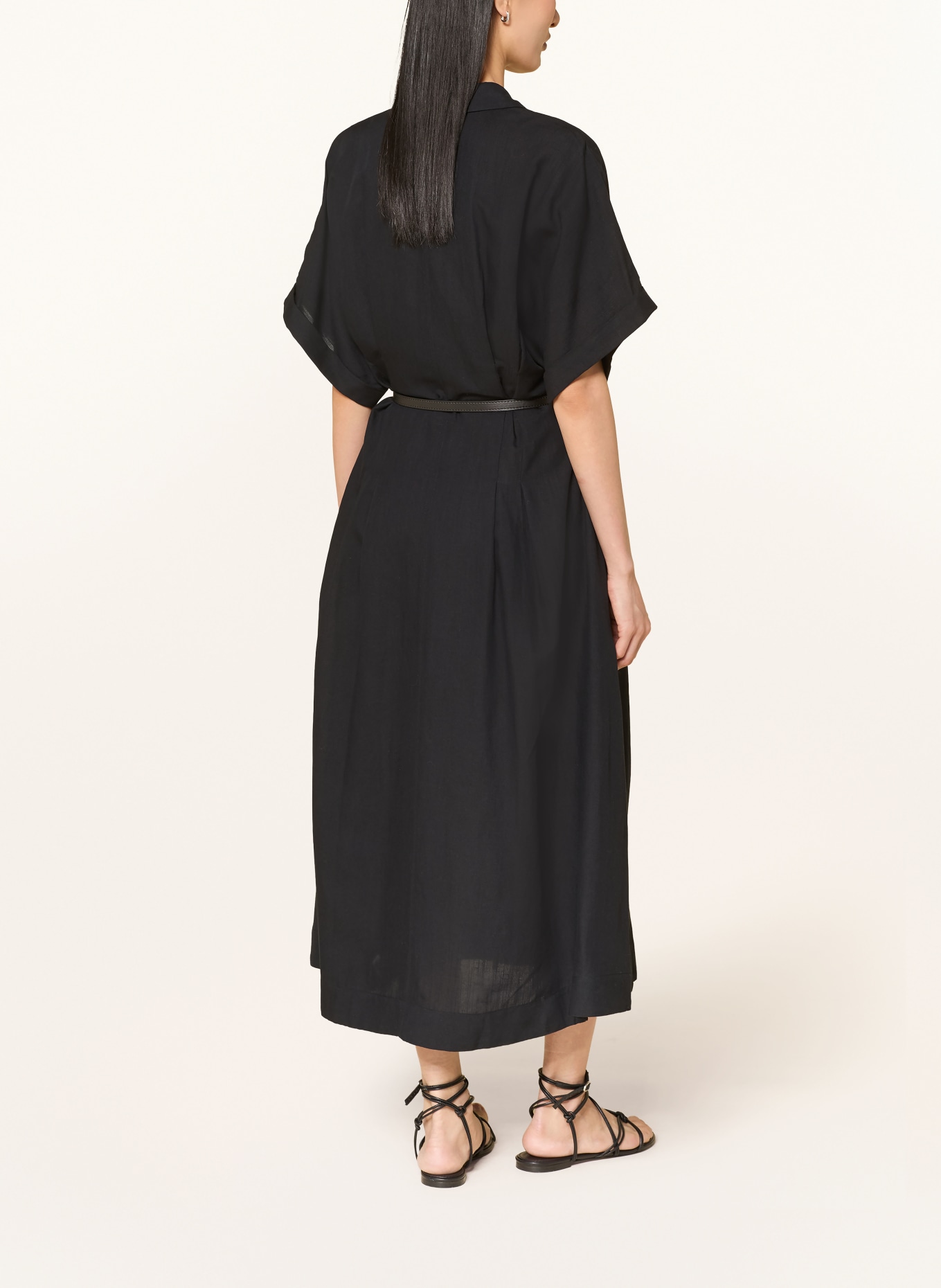 MORE & MORE Hemdblusenkleid: SCHWARZ
