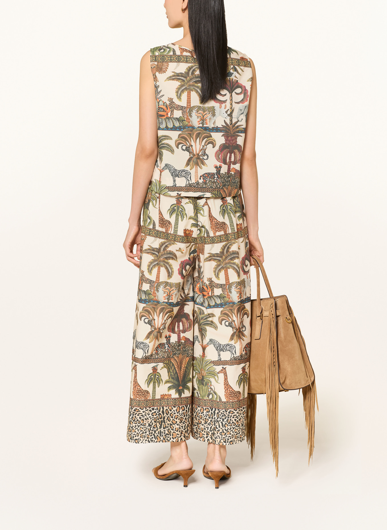 MORE & MORE Culotte: GRÜN / BRAUN / BEIGE