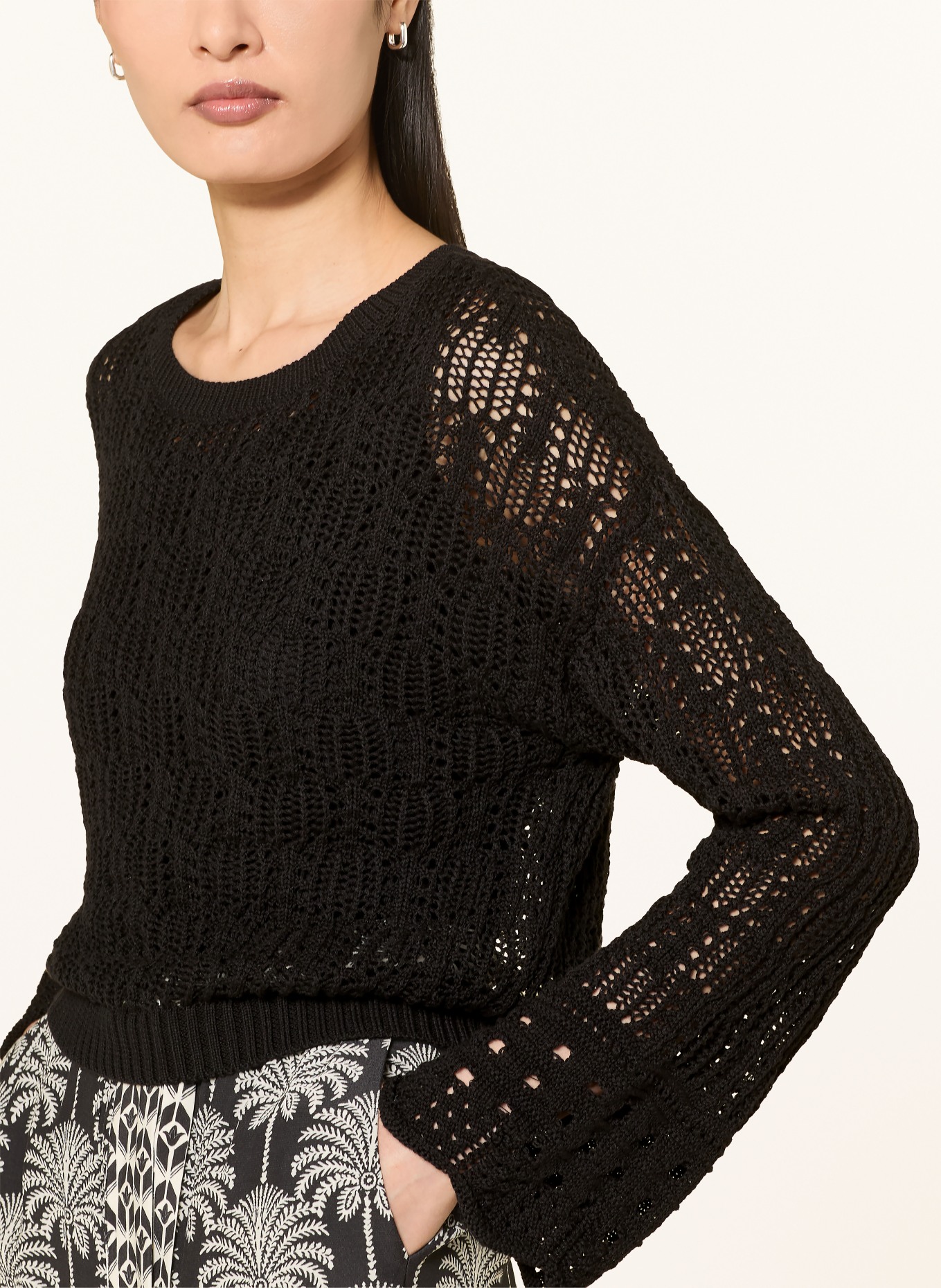 MORE & MORE Pullover: SCHWARZ