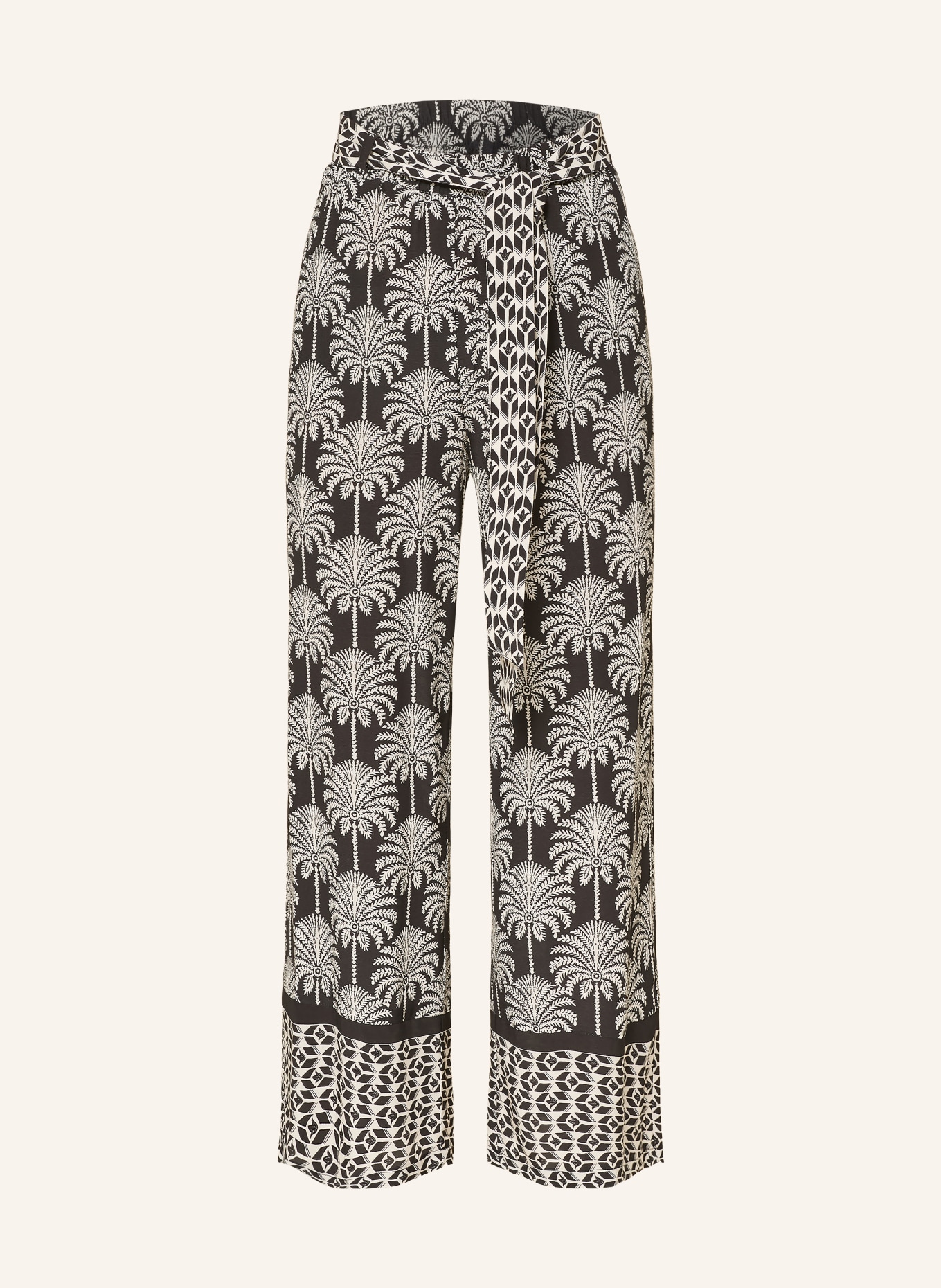 MORE & MORE Culotte: SCHWARZ / ECRU