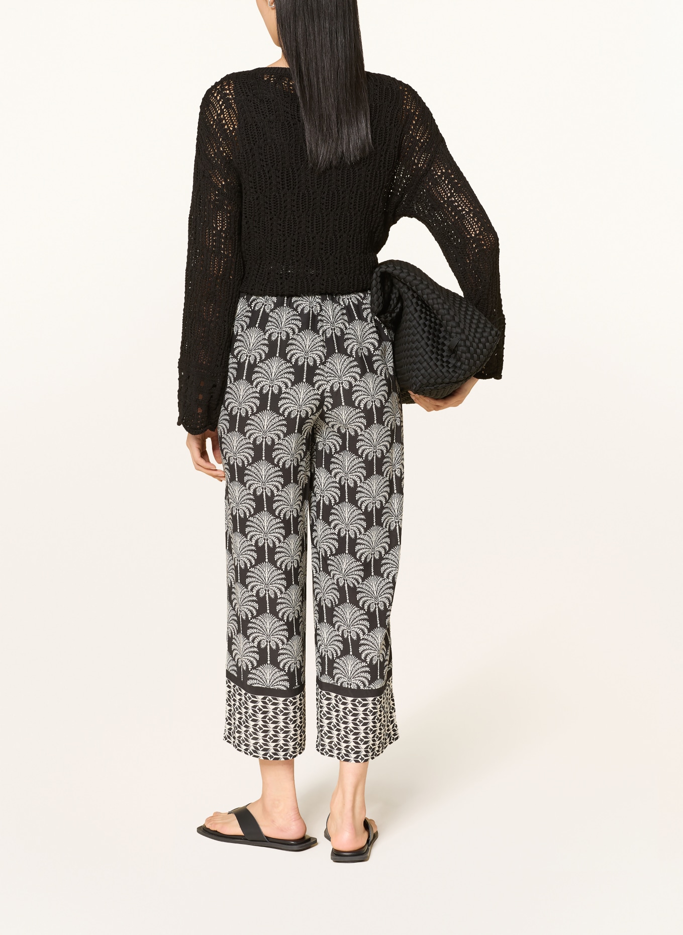 MORE & MORE Culotte: SCHWARZ / ECRU