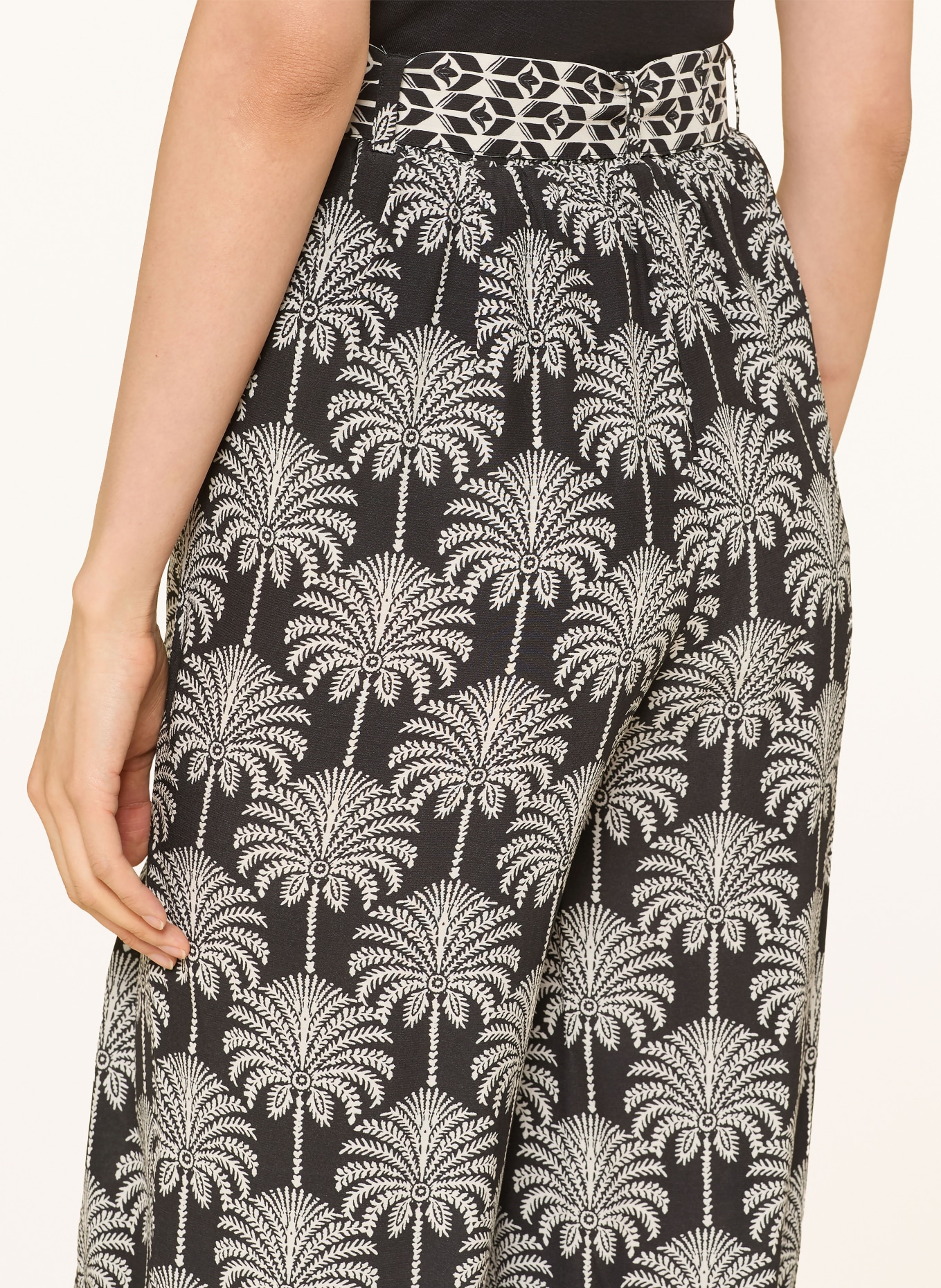 MORE & MORE Culotte: SCHWARZ / ECRU