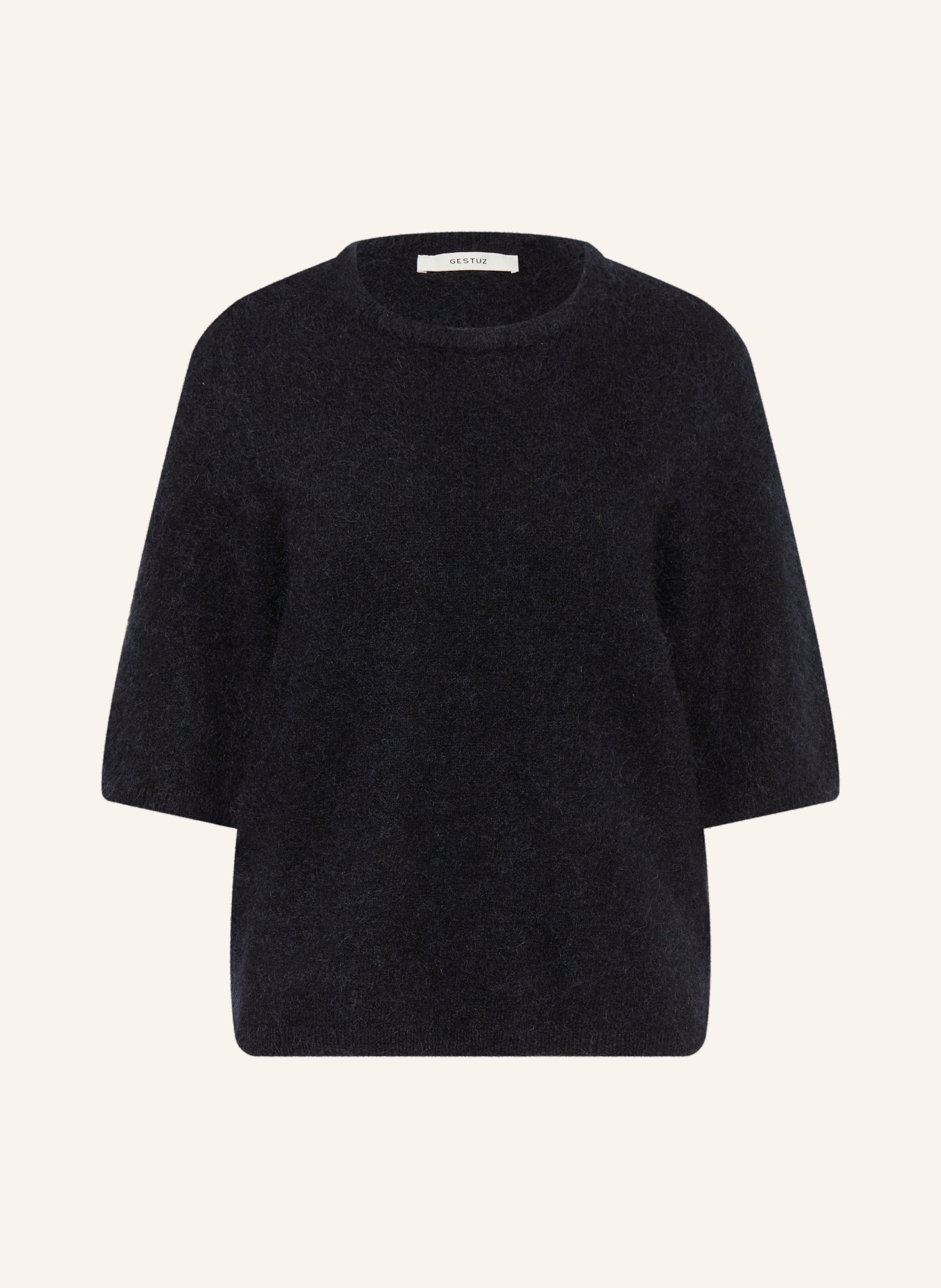 GESTUZ Sweter z dzianiny GZDEBBIE z moherem: GRANATOWY