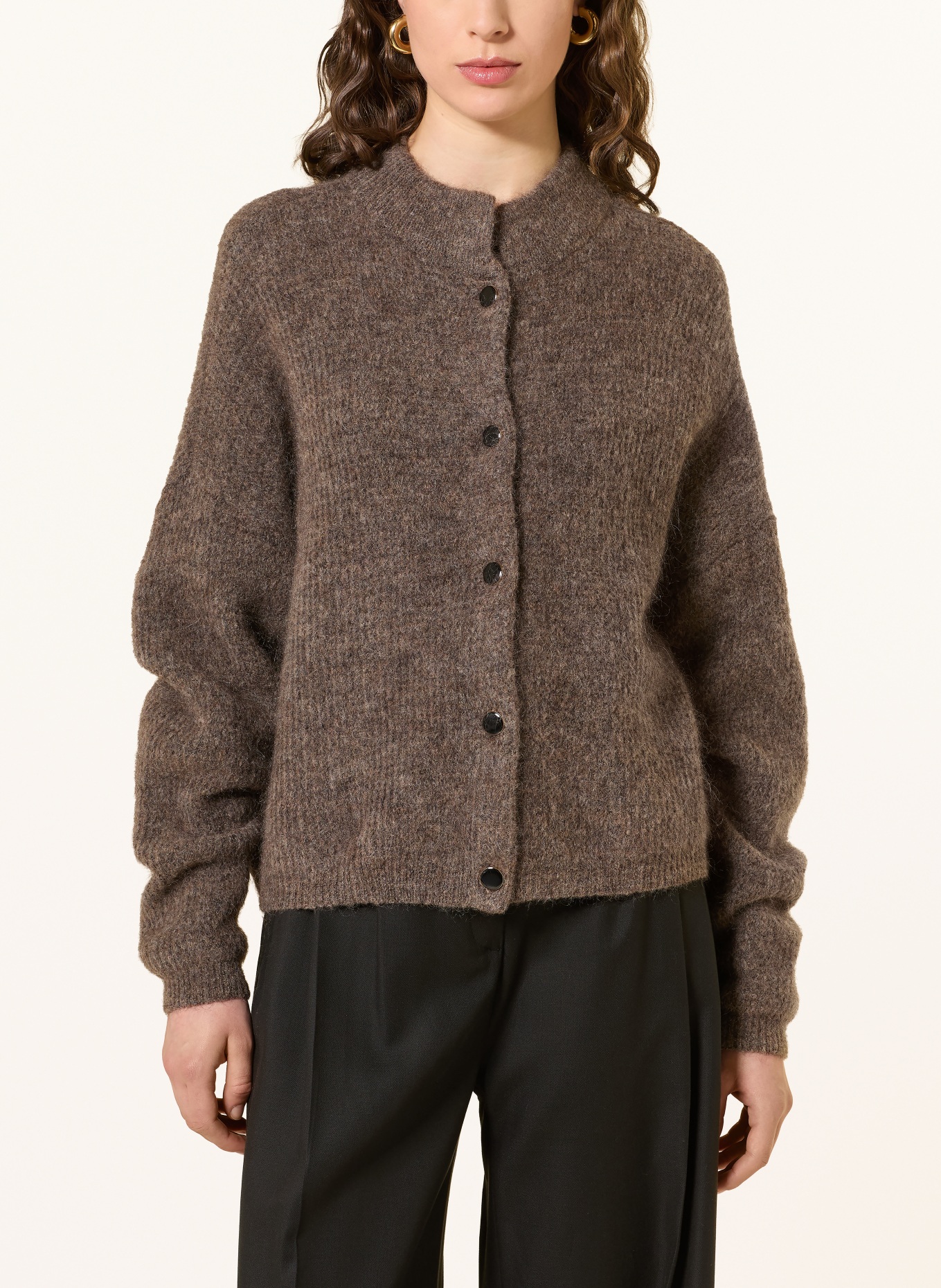 GESTUZ Strickjacke GZDEBBIE mit Mohair: BRAUN