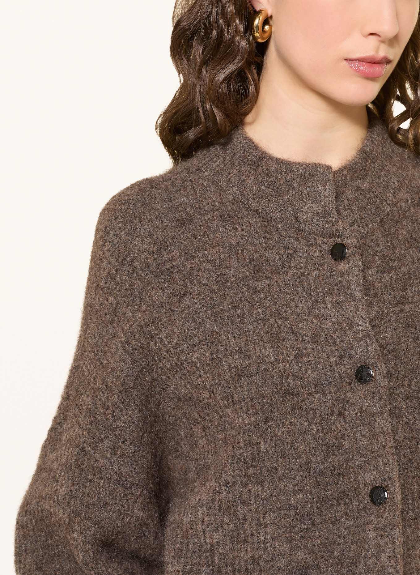 GESTUZ Strickjacke GZDEBBIE mit Mohair: BRAUN
