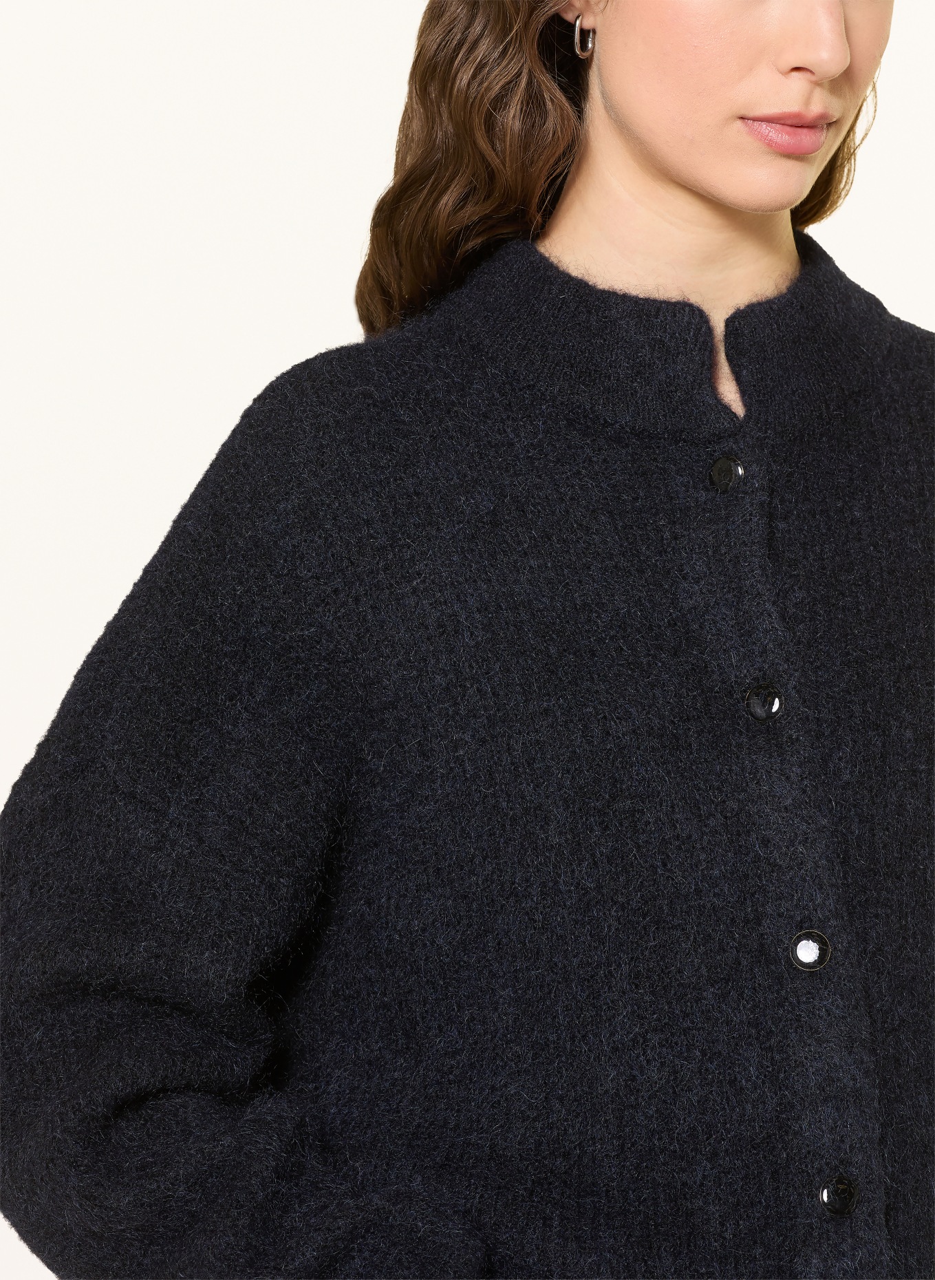 GESTUZ GZDEBBIE Cardigan with Mohair: DARK BLUE