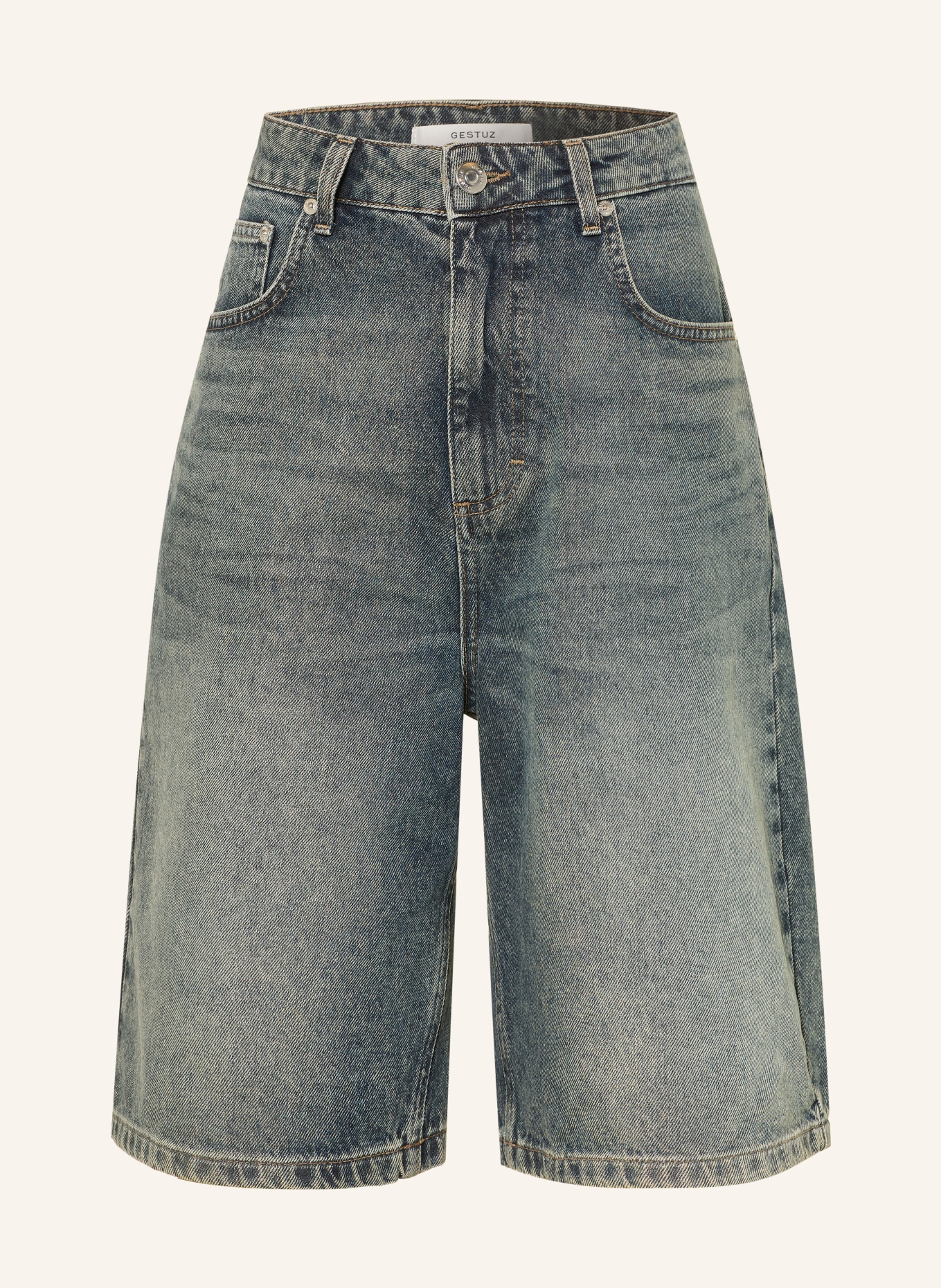 GESTUZ GZSUSARA Denim Bermuda Shorts: DARK BLUE