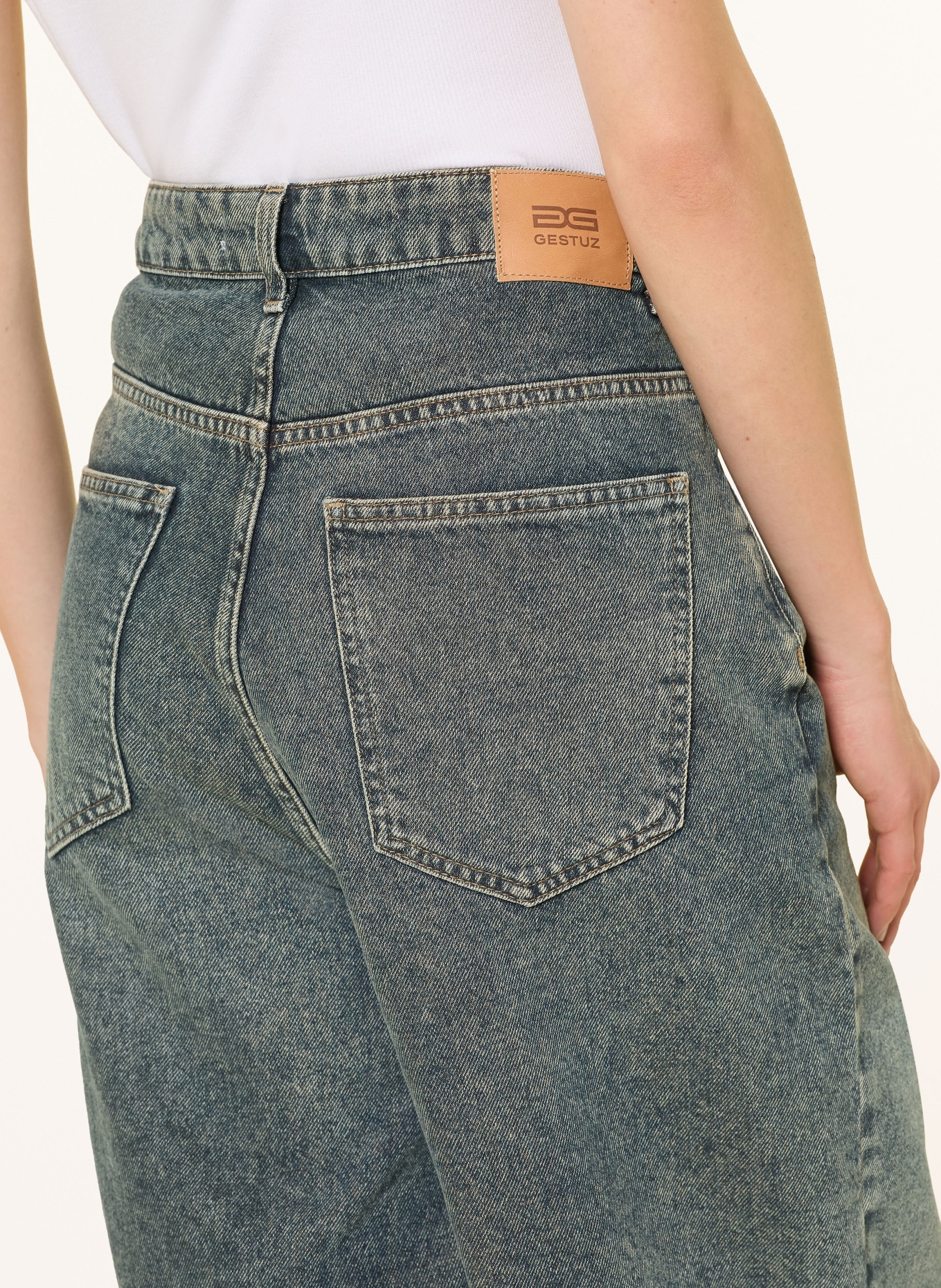 GESTUZ GZSUSARA Denim Bermuda Shorts: DARK BLUE