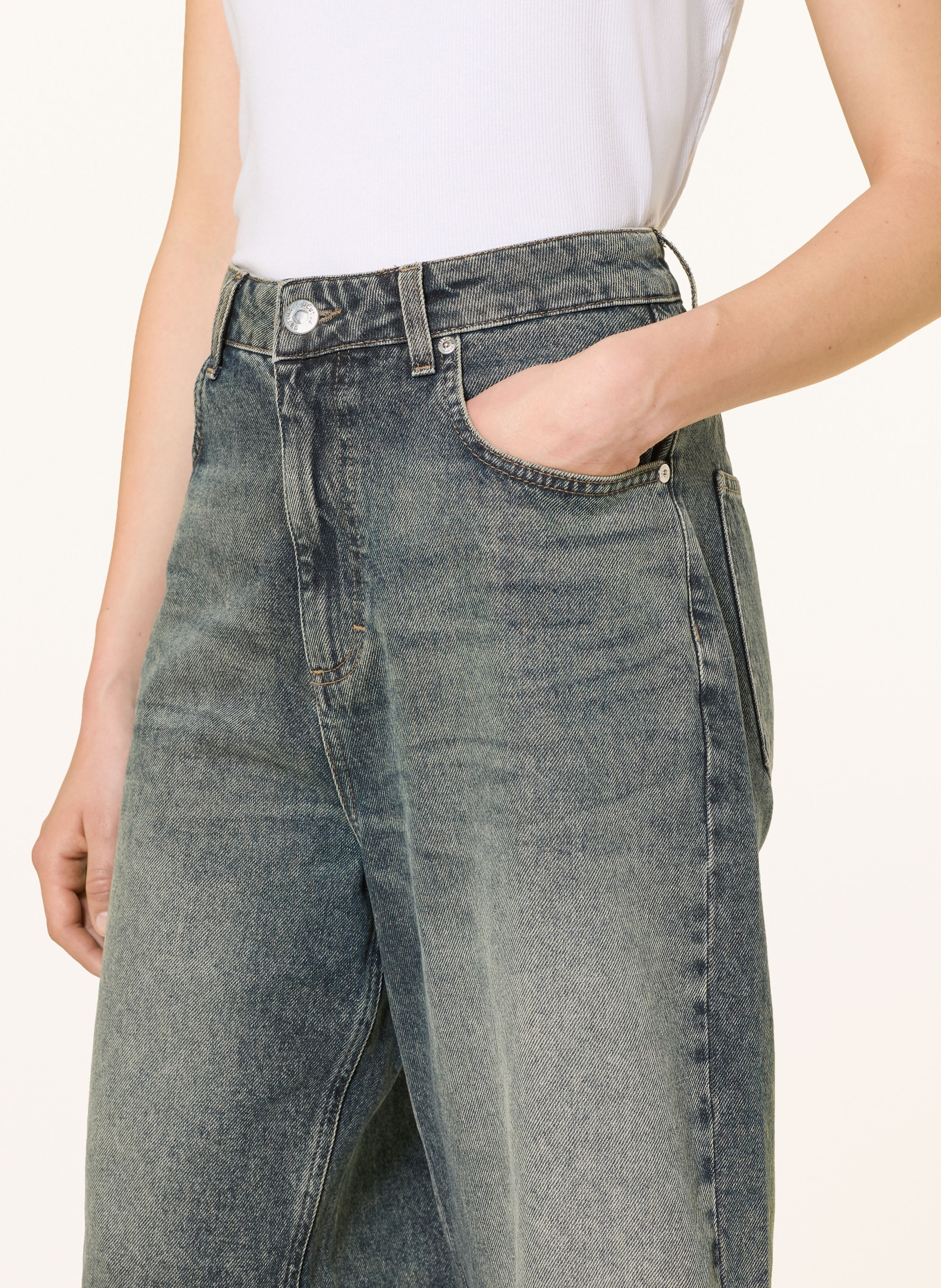GESTUZ GZSUSARA Denim Bermuda Shorts: DARK BLUE