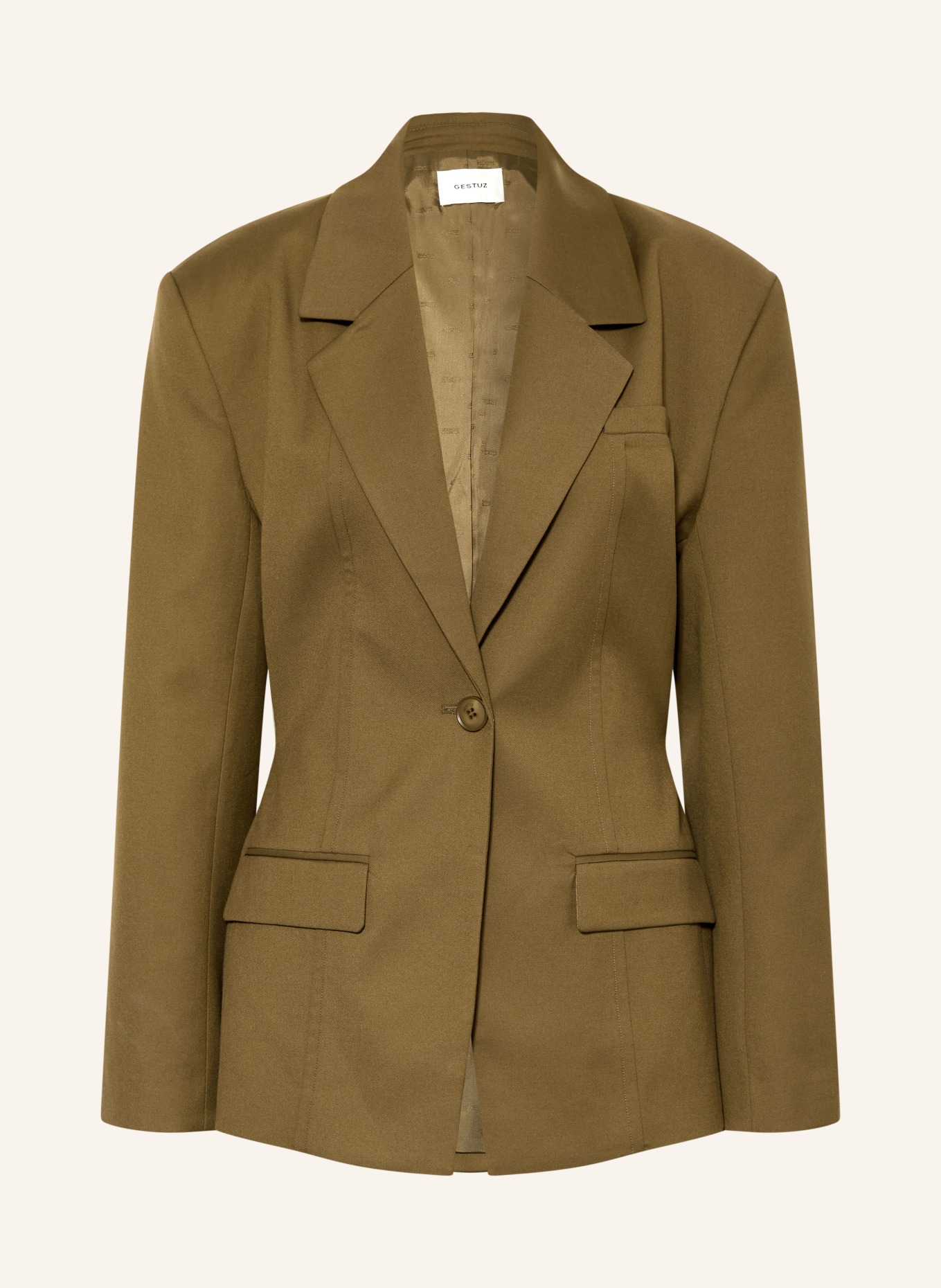 GESTUZ Oversized-Blazer GZOLIVIA: KHAKI