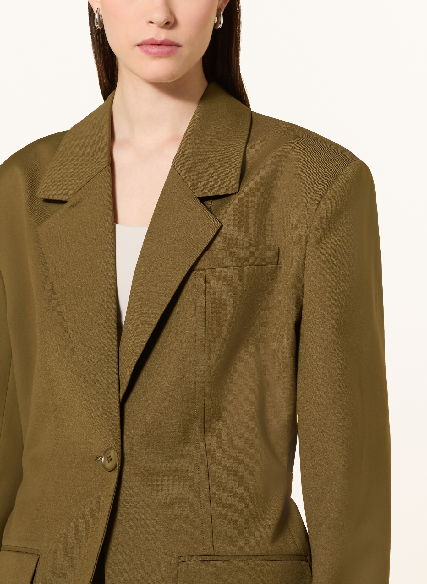 GESTUZ Oversized-Blazer GZOLIVIA: KHAKI