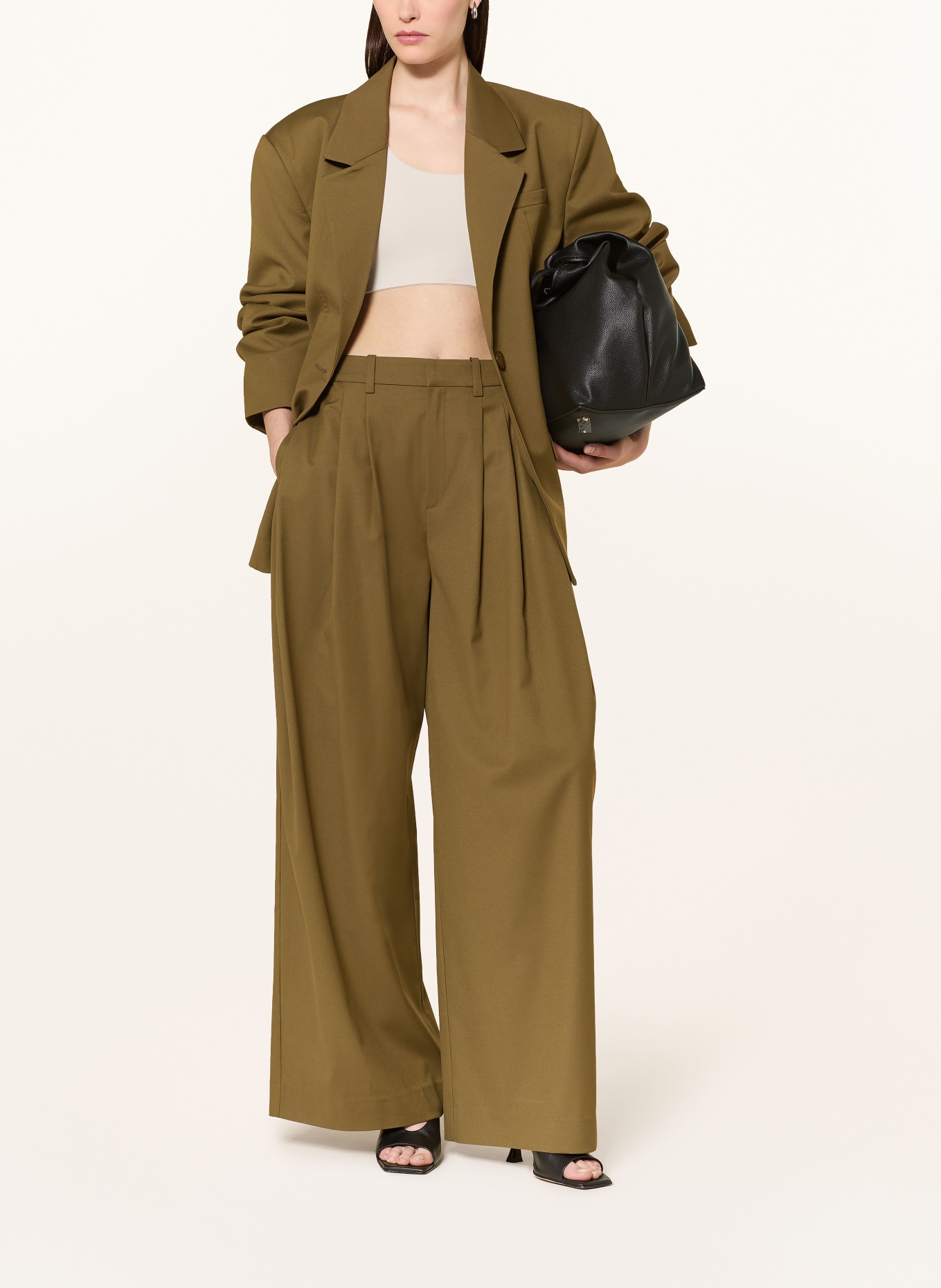 GESTUZ Pantaloni Marlene GZOLIVIA: OLIV