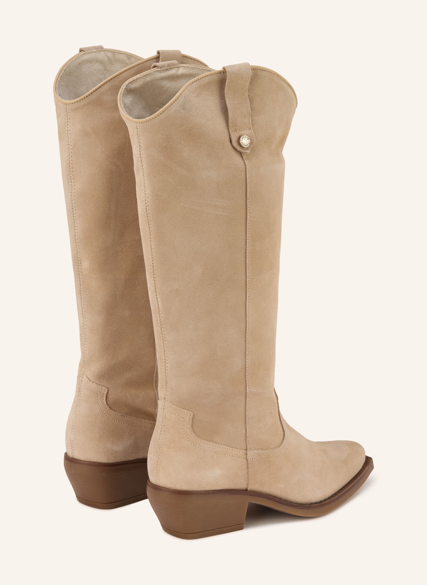 STEVE MADDEN Kovbojské boty WIRAYA: BÉŽOVÁ