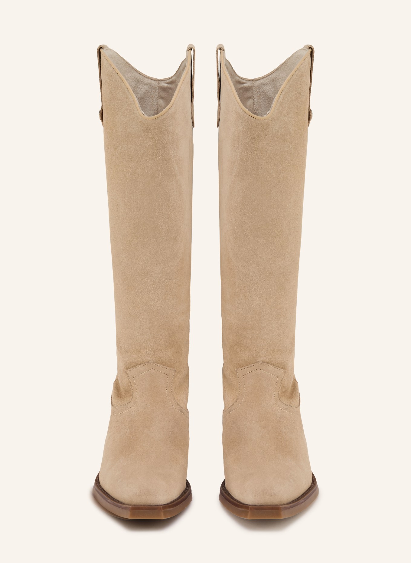 STEVE MADDEN Kovbojské boty WIRAYA: BÉŽOVÁ