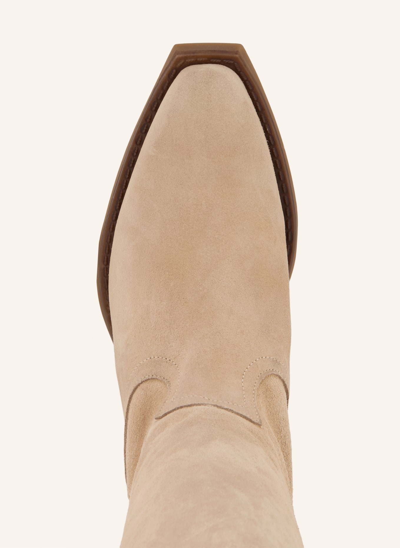 STEVE MADDEN Kovbojské boty WIRAYA: BÉŽOVÁ