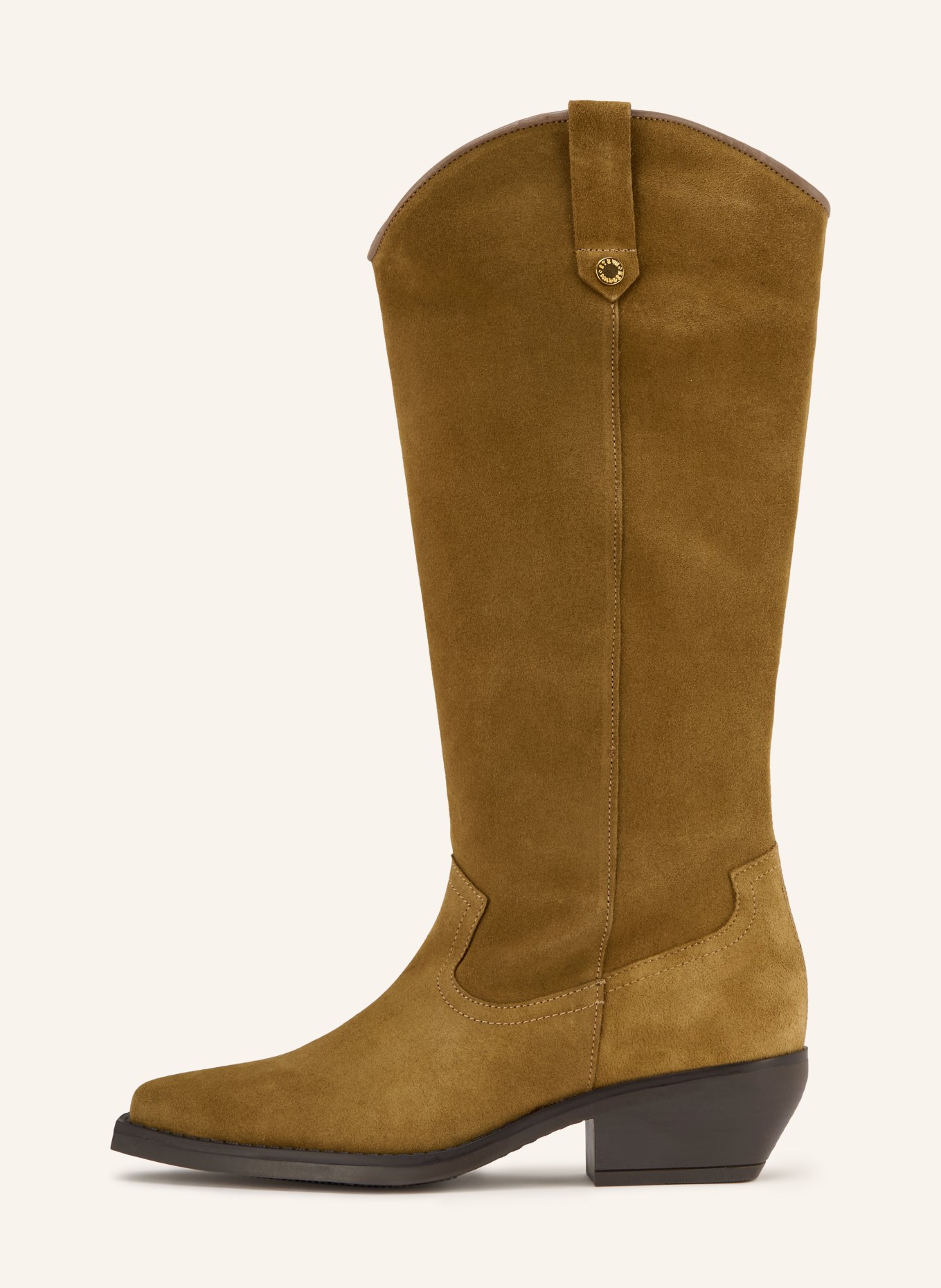 STEVE MADDEN Buty kowbojskie WIRAYA: KHAKI / ZŁOTY