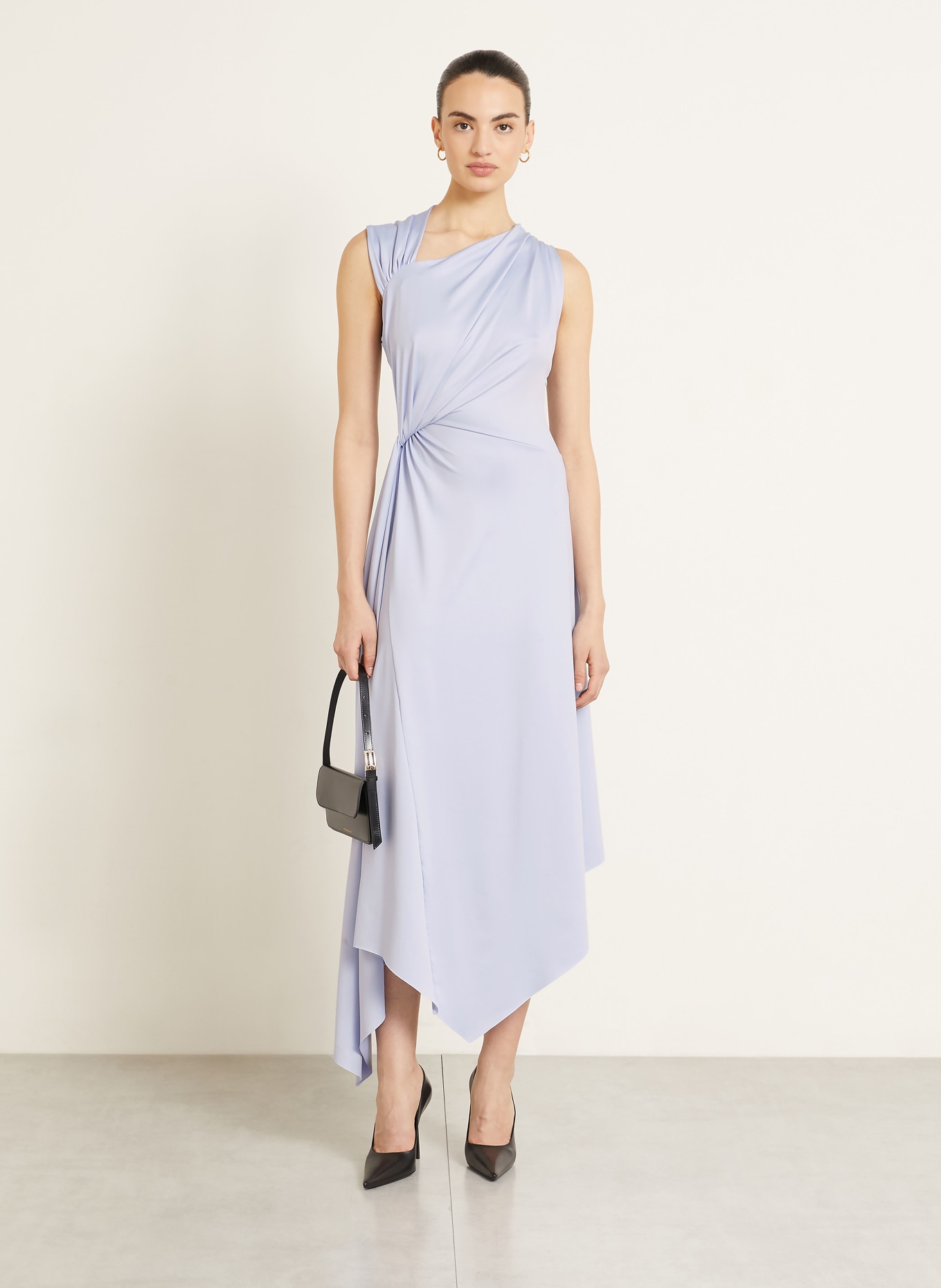 VICTORIA BECKHAM Robe de cocktail en jersey: BLEU CLAIR