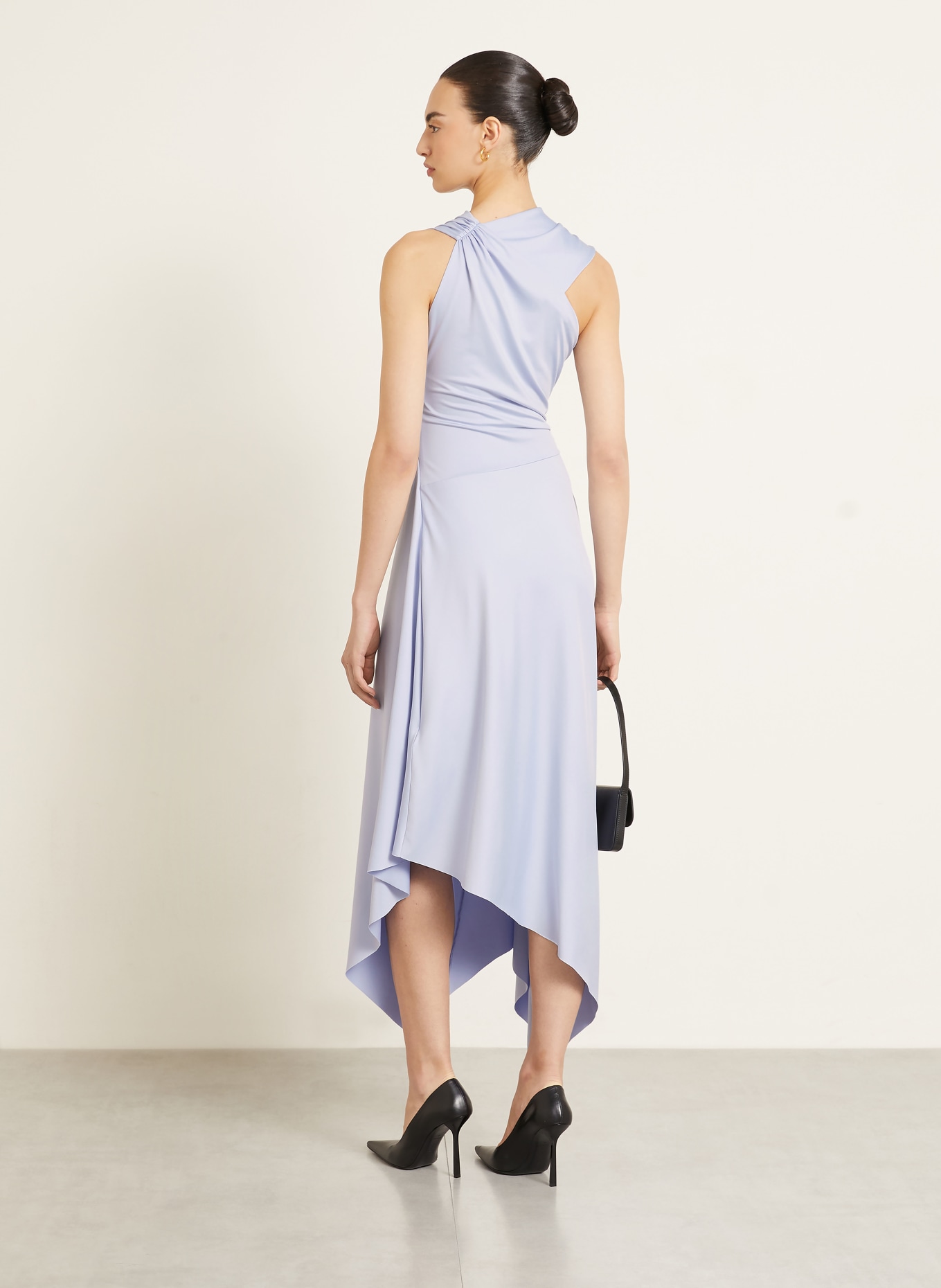 VICTORIA BECKHAM Robe de cocktail en jersey: BLEU CLAIR