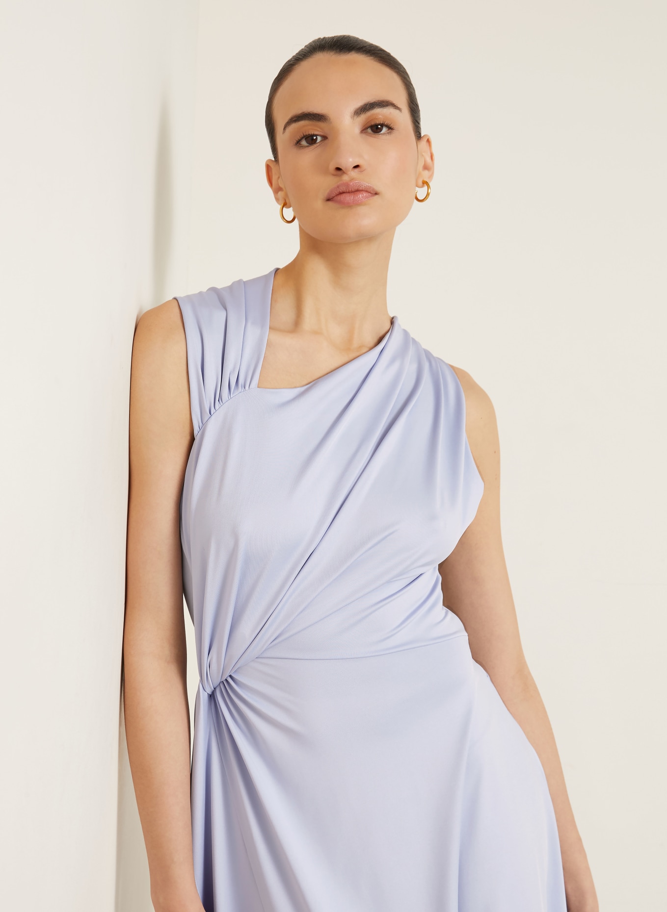 VICTORIA BECKHAM Robe de cocktail en jersey: BLEU CLAIR