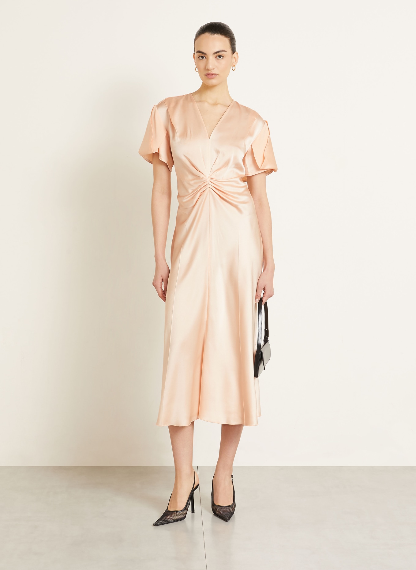 VICTORIA BECKHAM Sukienka koktajlowa EVE: JASNOPOMARAŃCZOWY