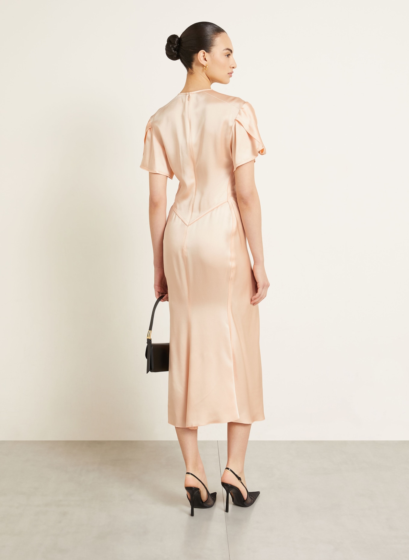 VICTORIA BECKHAM Sukienka koktajlowa EVE: JASNOPOMARAŃCZOWY