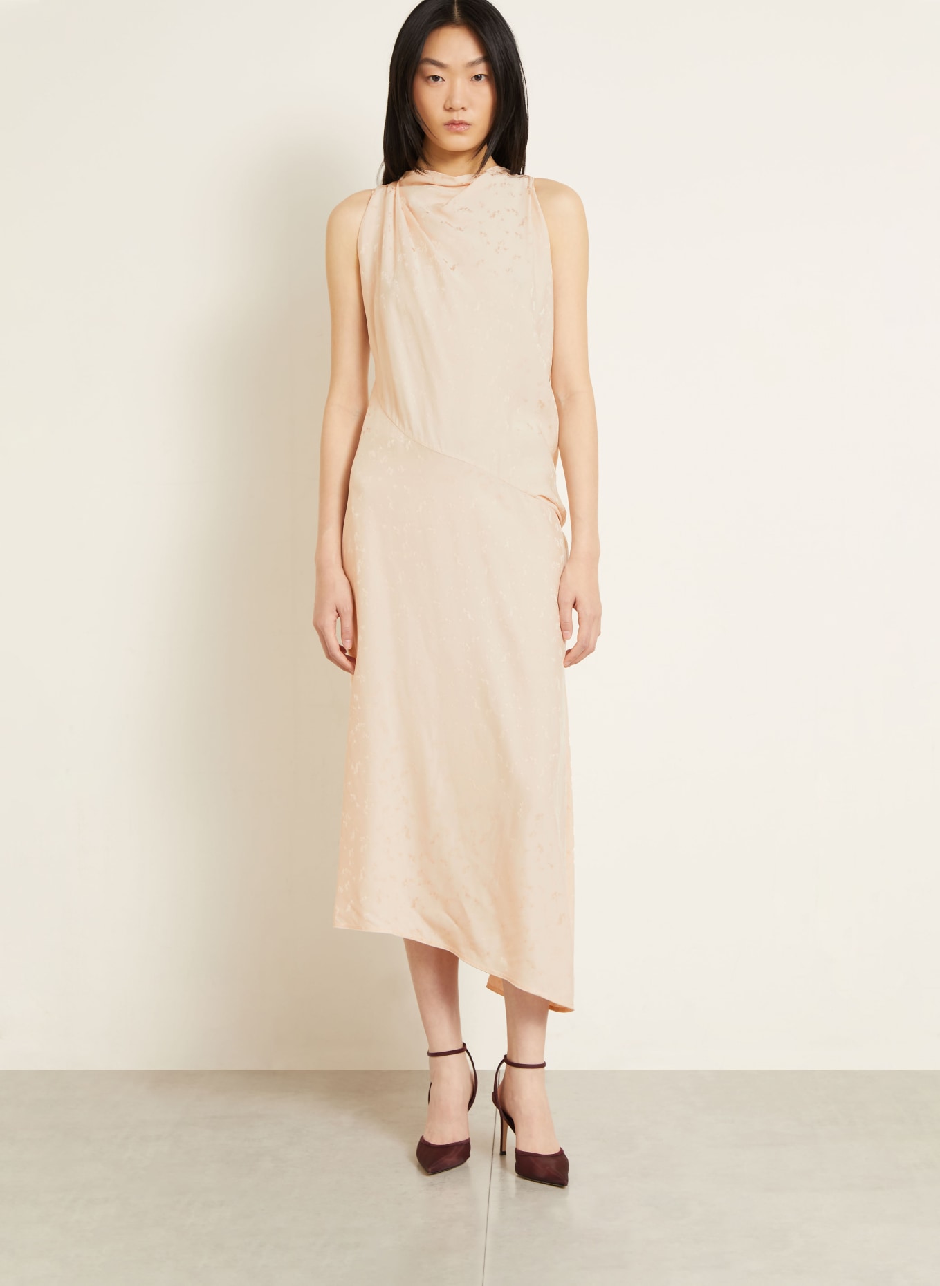 VICTORIA BECKHAM koktejlové šaty: SVĚTLE RŮŽOVÁ