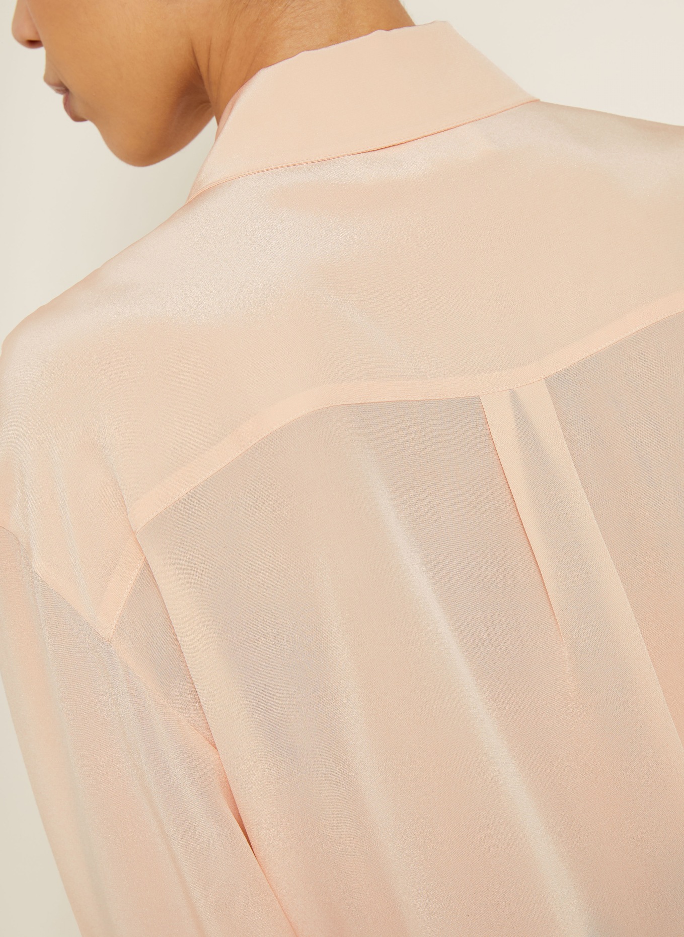 VICTORIA BECKHAM Chemisier en soie: ROSÉ