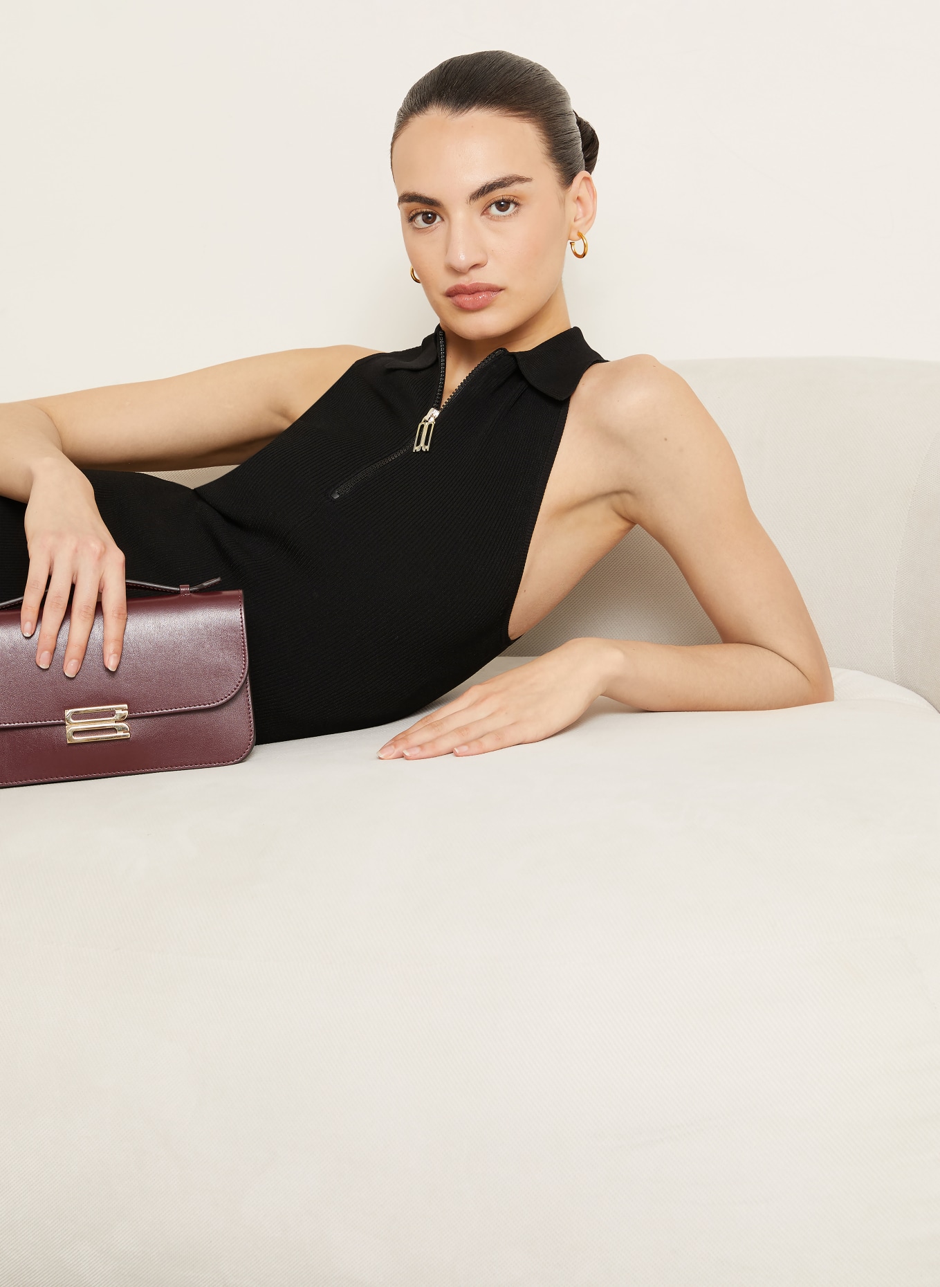 VICTORIA BECKHAM Strickkleid: SCHWARZ