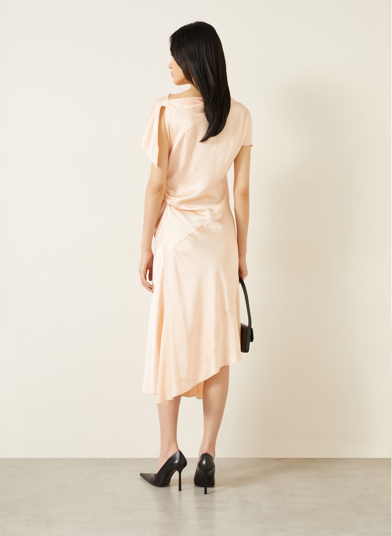 VICTORIA BECKHAM Cocktailkleid aus Satin: HELLORANGE