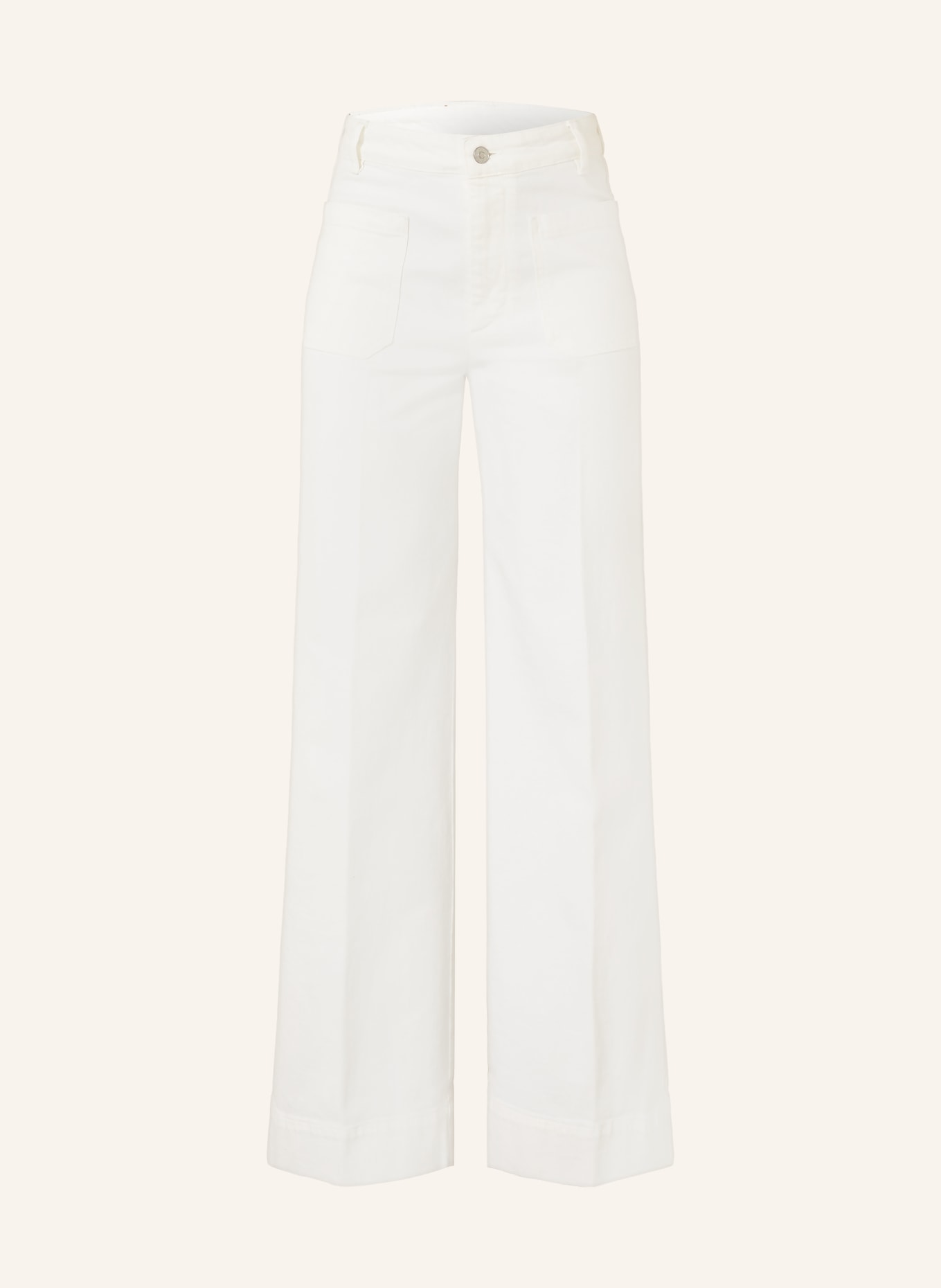 VICTORIA BECKHAM Dżinsy z rozszerzanymi nogawkami ALINA: 8845 WASHED WHITE