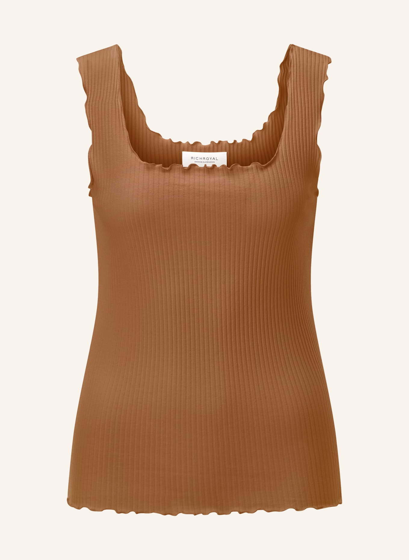 Rich & Royal bluzka z dzianiny: BRĄZOWY