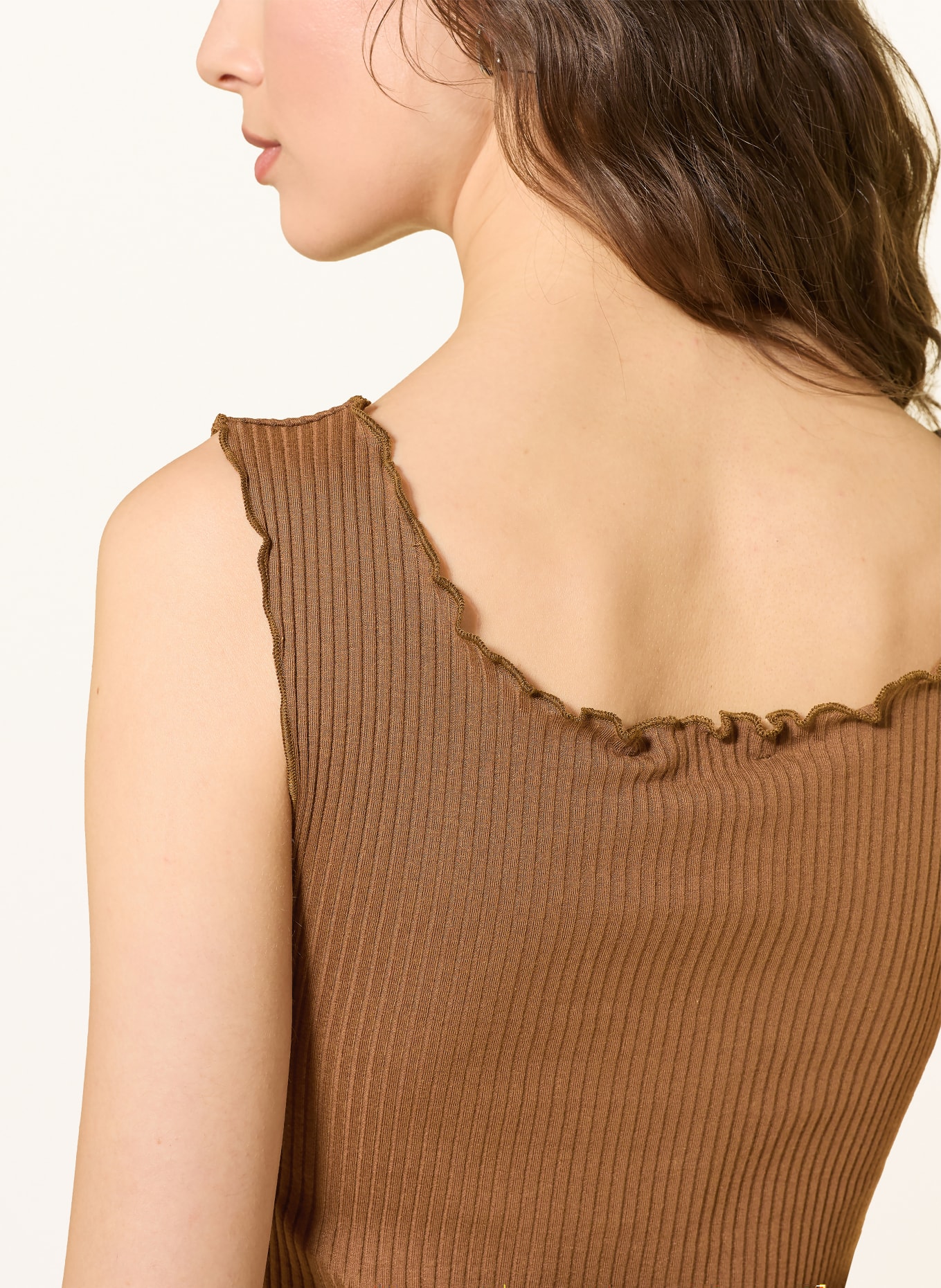 Rich & Royal bluzka z dzianiny: BRĄZOWY