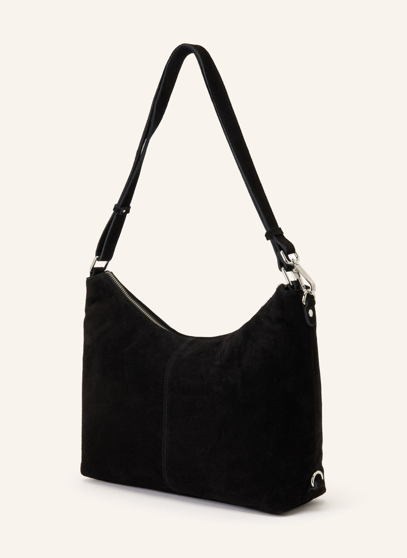 NÚNOO Schultertasche RIO SWEETHEART mit Nieten: SCHWARZ / SILBER